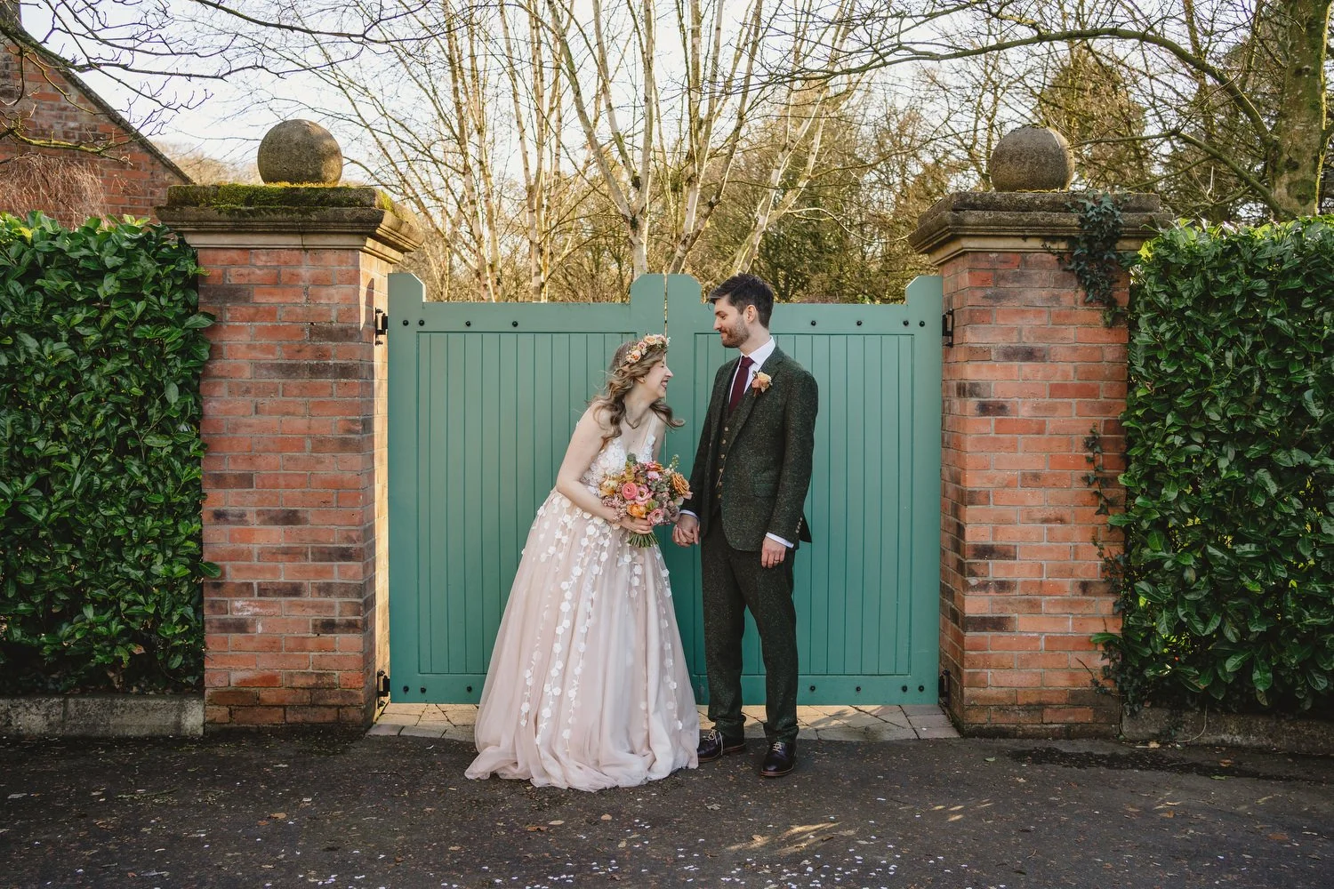  John and Cathy Wedding Photos at Clandeboye Lodge, Cultra with Lightpainting using a pixel stick 
