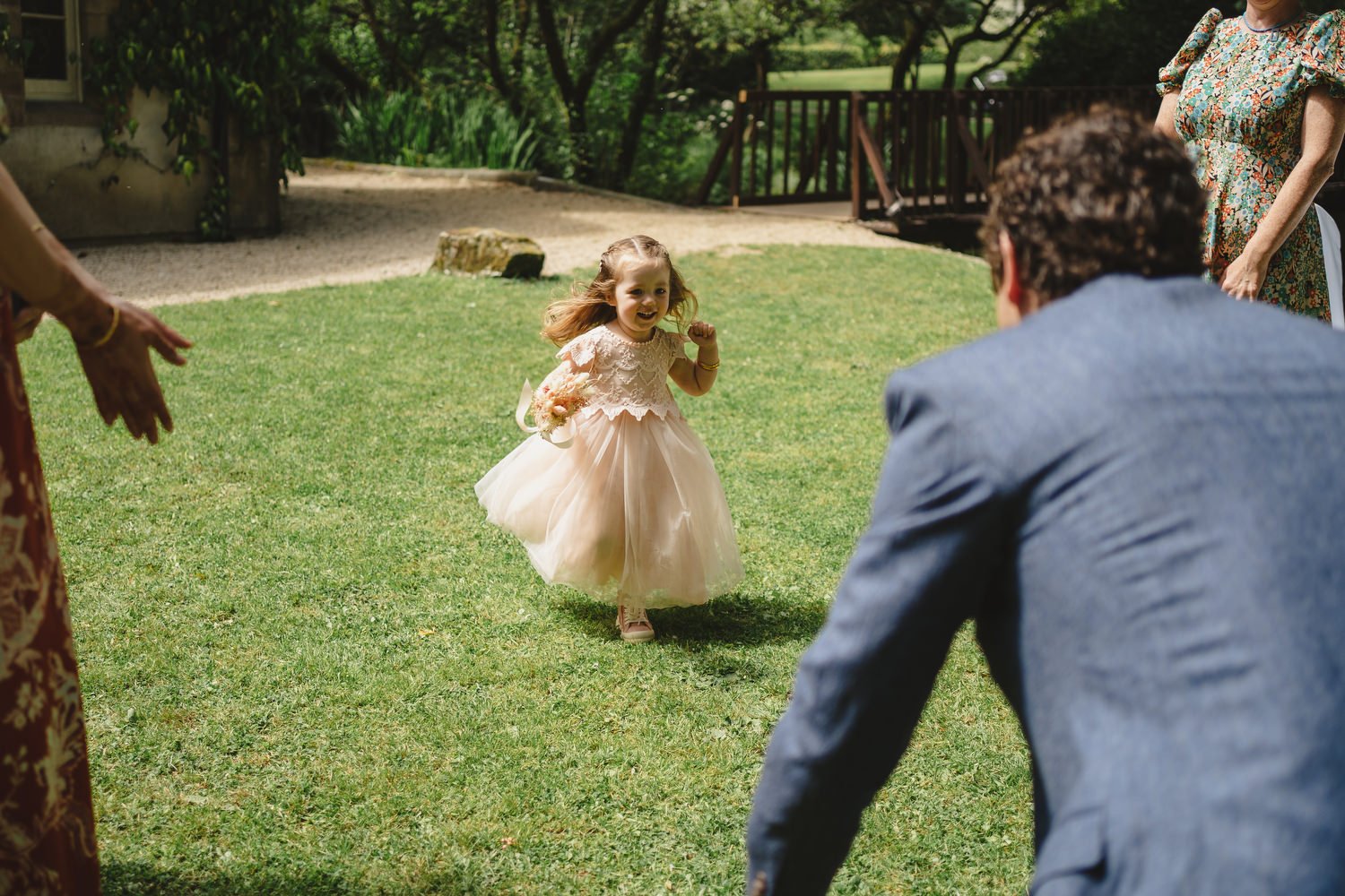  Edel and HughÕs intimate family wedding in Brooklodge at Macreddin Village in County Wicklow.  