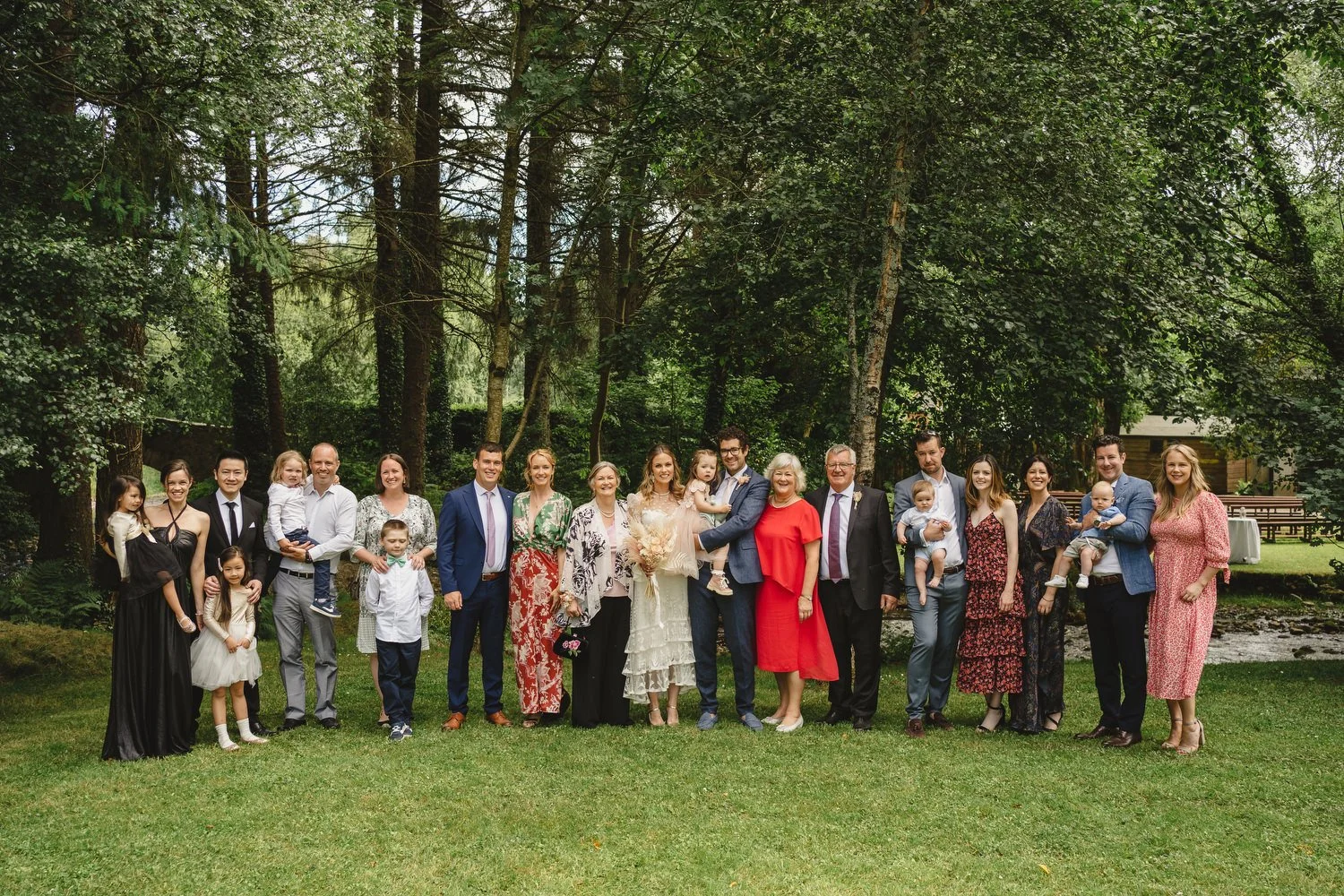  Edel and HughÕs intimate family wedding in Brooklodge at Macreddin Village in County Wicklow.  