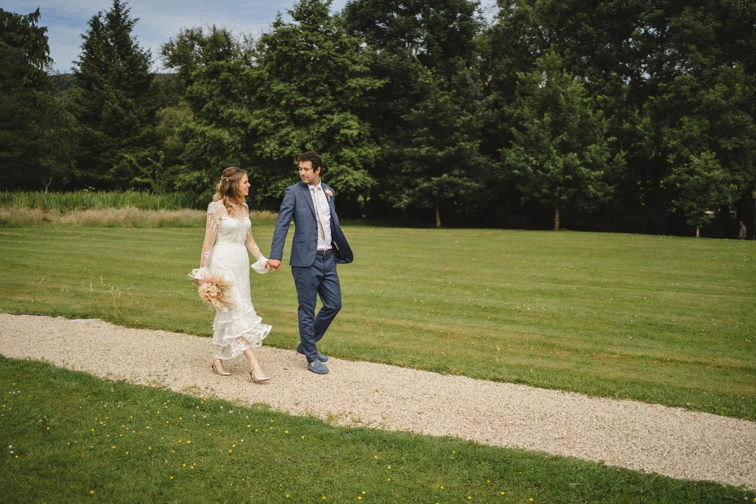  Edel and HughÕs intimate family wedding in Brooklodge at Macreddin Village in County Wicklow.  