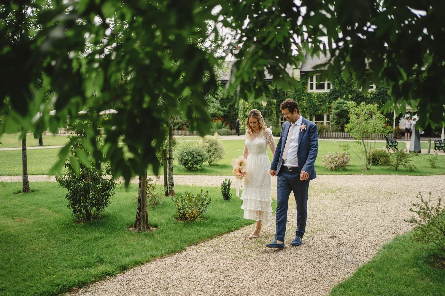  Edel and HughÕs intimate family wedding in Brooklodge at Macreddin Village in County Wicklow.  