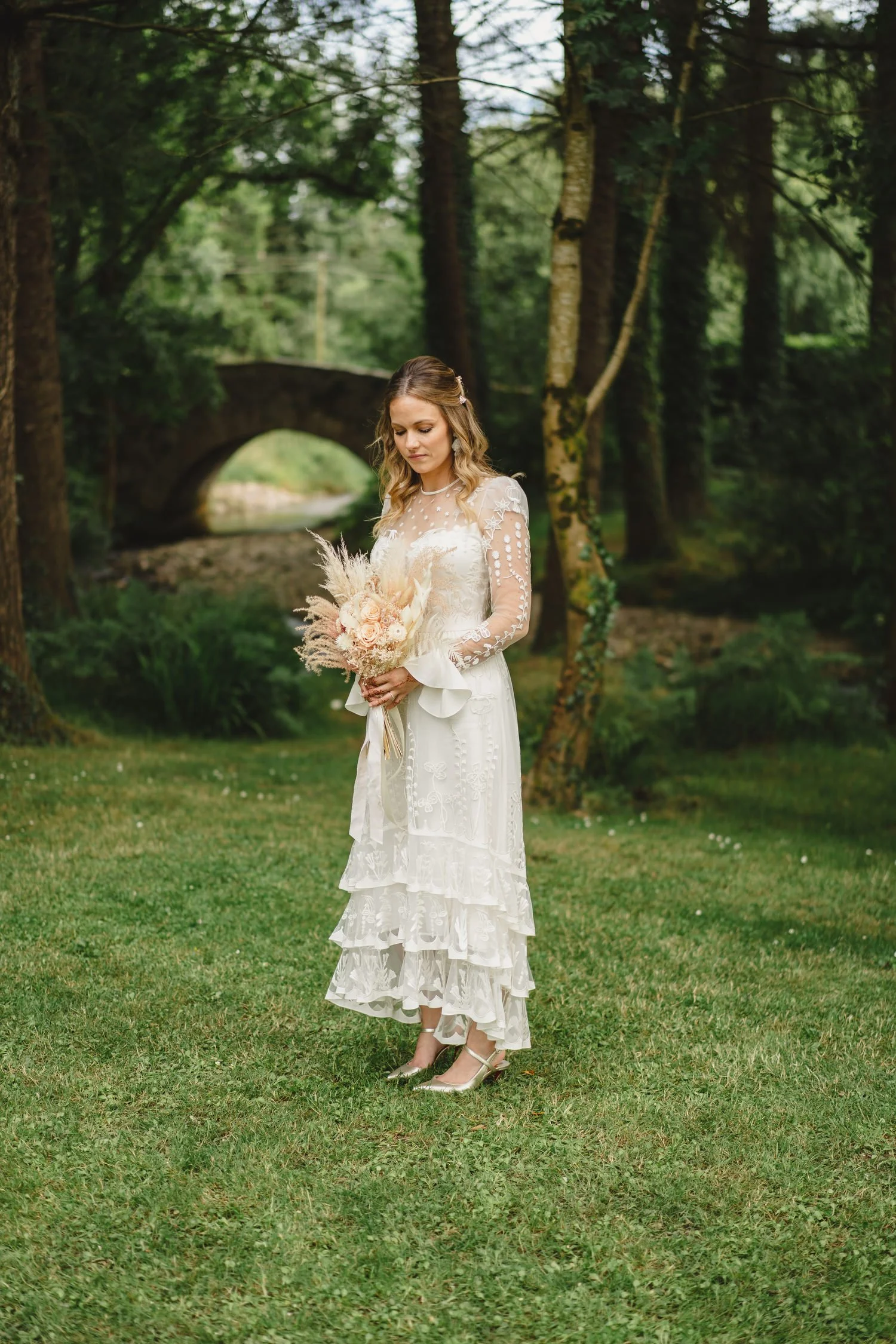  Edel and HughÕs intimate family wedding in Brooklodge at Macreddin Village in County Wicklow.  
