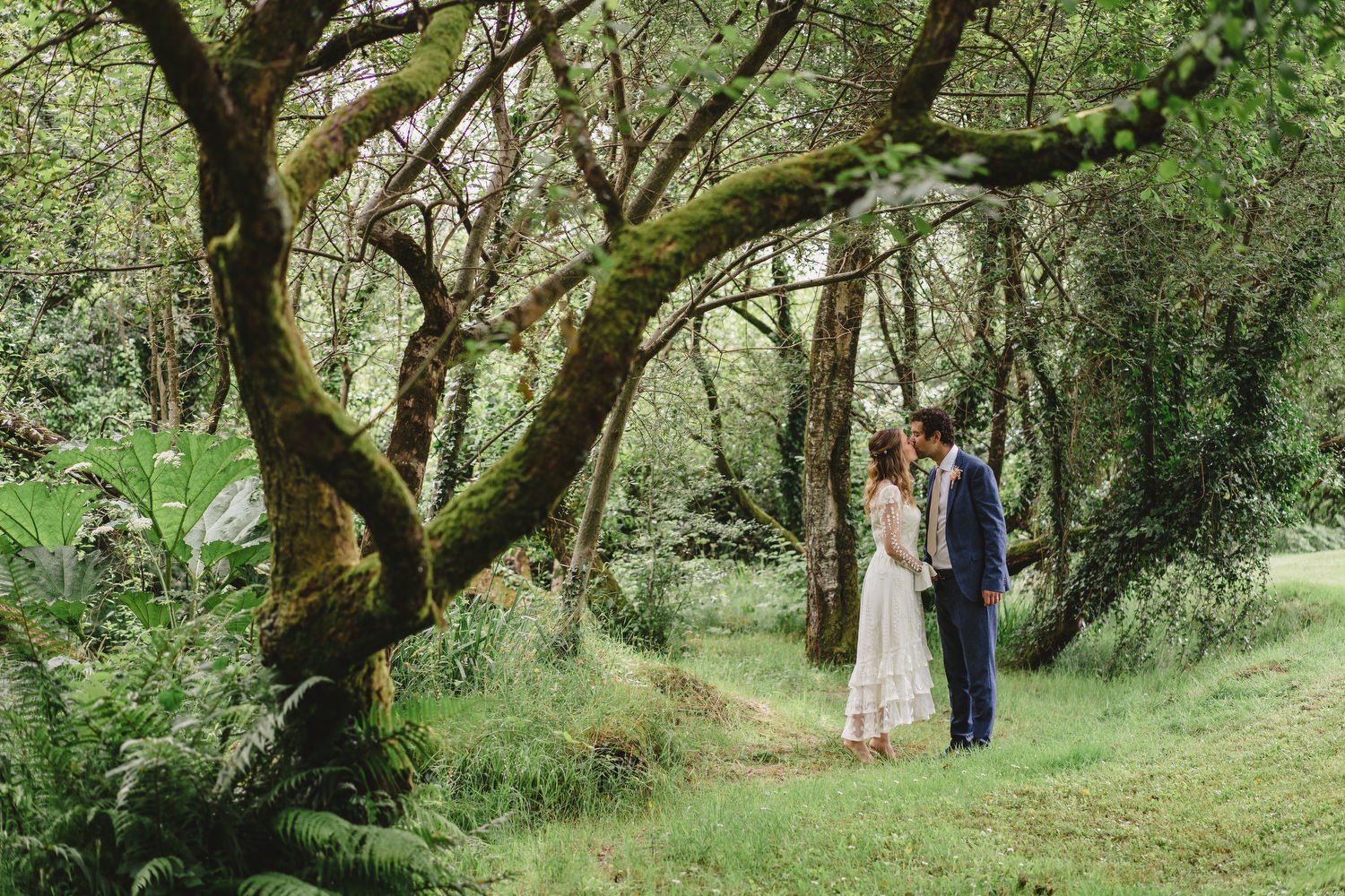  Edel and HughÕs intimate family wedding in Brooklodge at Macreddin Village in County Wicklow.  