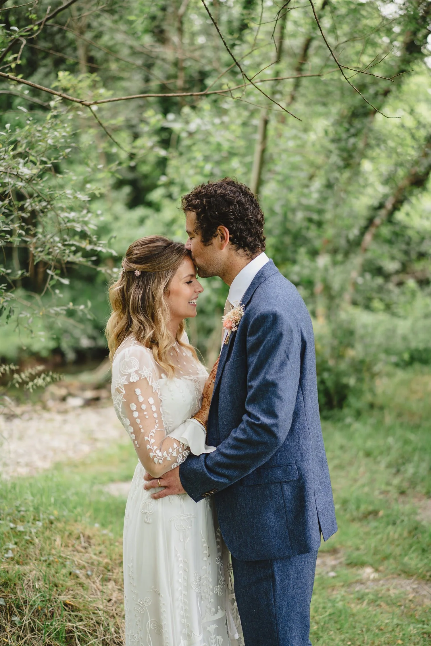  Edel and HughÕs intimate family wedding in Brooklodge at Macreddin Village in County Wicklow.  