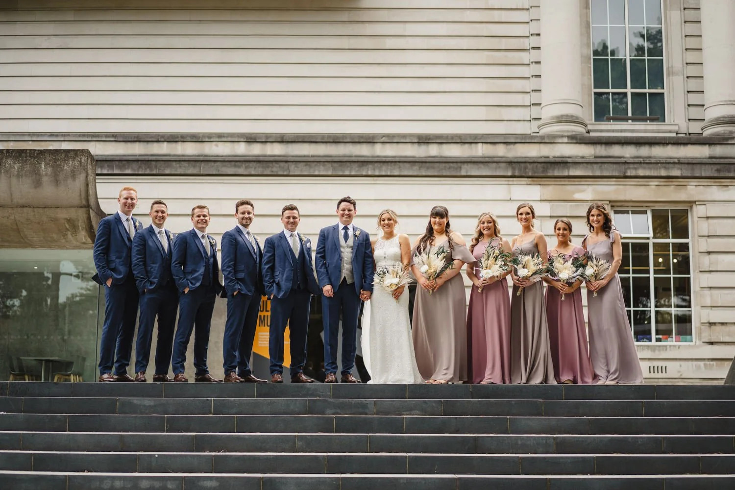  Sarah and Andrew’s awesome summer wedding in Belfast.  Their humanist ceremony was conducted by Fleur Mellor at the Ulster Museum.  Then we grabbed some photos in the Botanic Gardens, before going over to their wedding reception in the amazing Deane