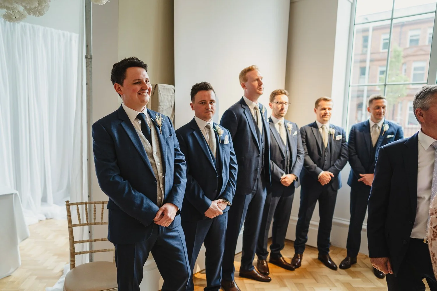  Sarah and Andrew’s awesome summer wedding in Belfast.  Their humanist ceremony was conducted by Fleur Mellor at the Ulster Museum.  Then we grabbed some photos in the Botanic Gardens, before going over to their wedding reception in the amazing Deane