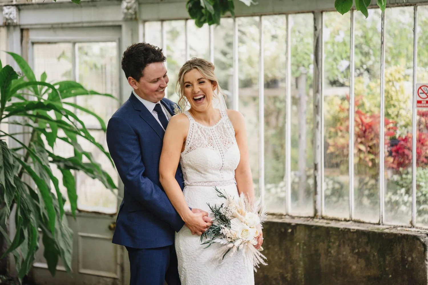  Sarah and Andrew’s awesome summer wedding in Belfast.  Their humanist ceremony was conducted by Fleur Mellor at the Ulster Museum.  Then we grabbed some photos in the Botanic Gardens, before going over to their wedding reception in the amazing Deane