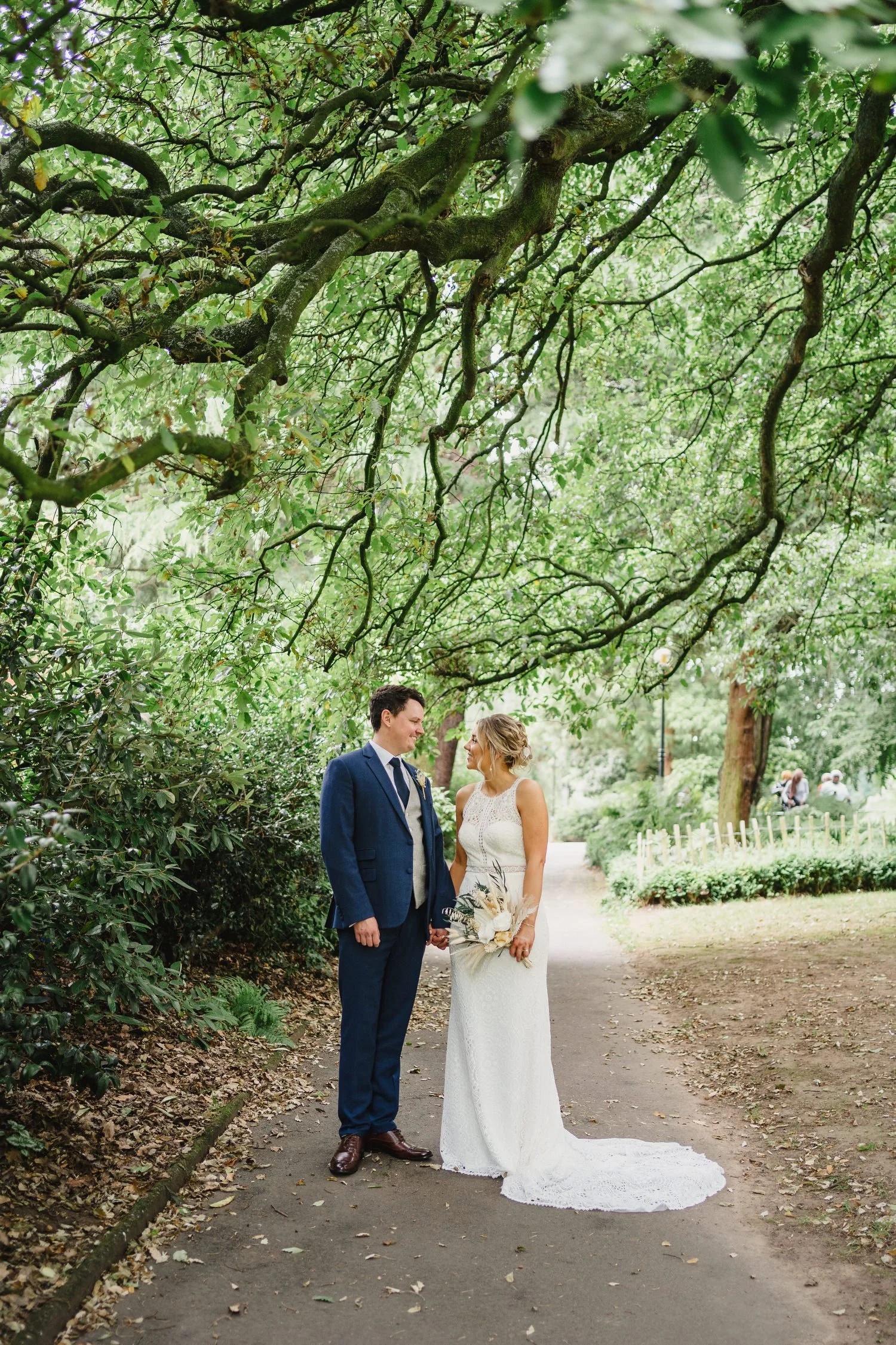  Sarah and Andrew’s awesome summer wedding in Belfast.  Their humanist ceremony was conducted by Fleur Mellor at the Ulster Museum.  Then we grabbed some photos in the Botanic Gardens, before going over to their wedding reception in the amazing Deane