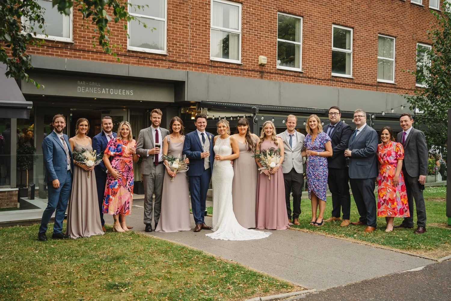  Sarah and Andrew’s awesome summer wedding in Belfast.  Their humanist ceremony was conducted by Fleur Mellor at the Ulster Museum.  Then we grabbed some photos in the Botanic Gardens, before going over to their wedding reception in the amazing Deane