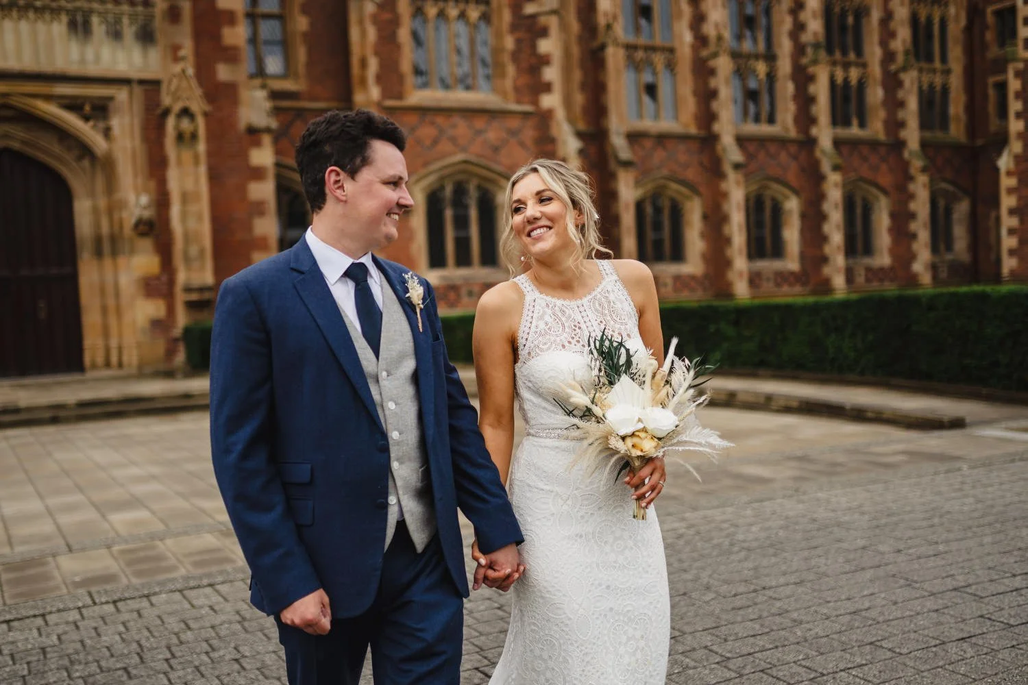  Sarah and Andrew’s awesome summer wedding in Belfast.  Their humanist ceremony was conducted by Fleur Mellor at the Ulster Museum.  Then we grabbed some photos in the Botanic Gardens, before going over to their wedding reception in the amazing Deane