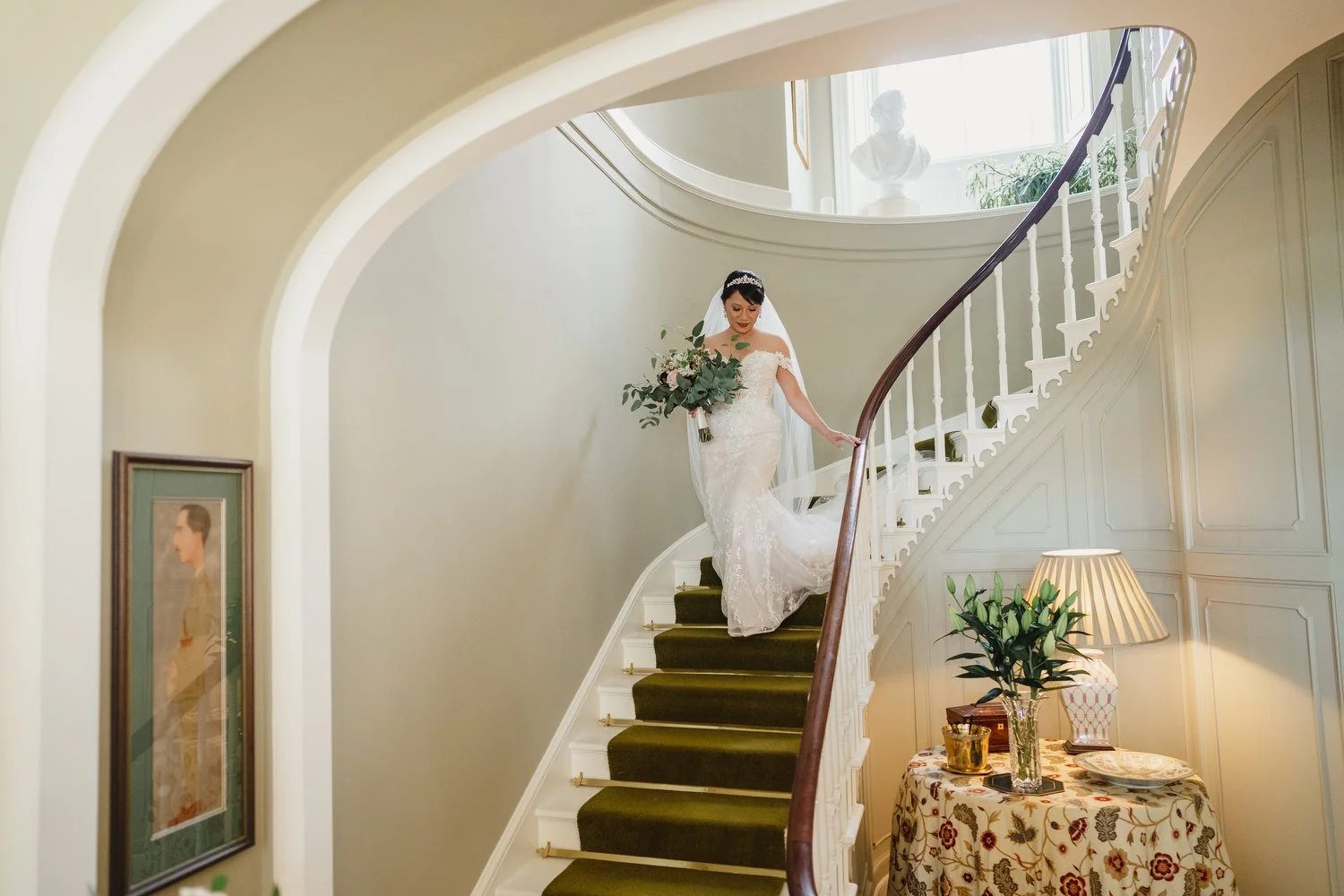  Anna and Mark’s beautiful outdoor summer wedding in Tullyveery House.  
