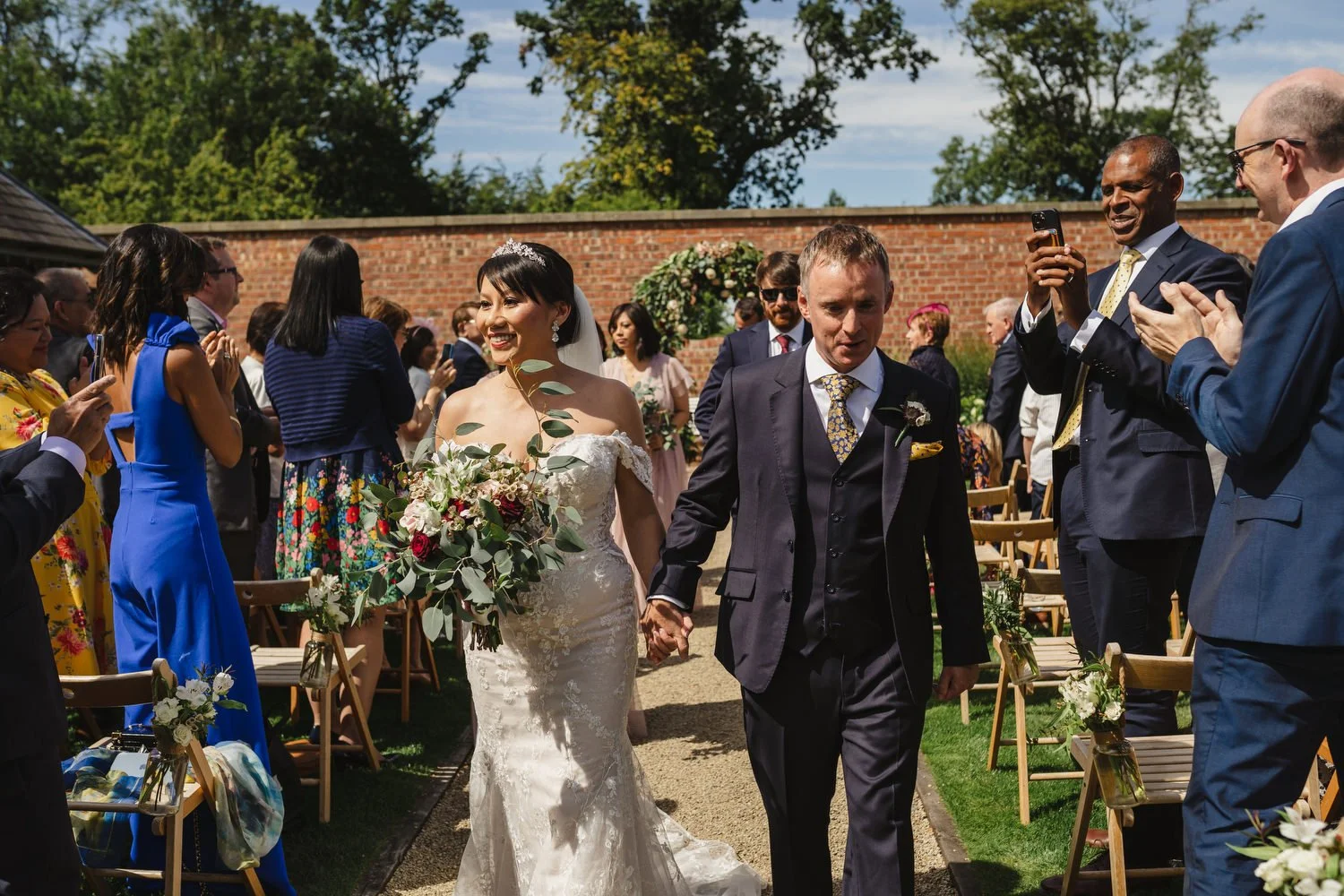  Anna and Mark’s beautiful outdoor summer wedding in Tullyveery House.  