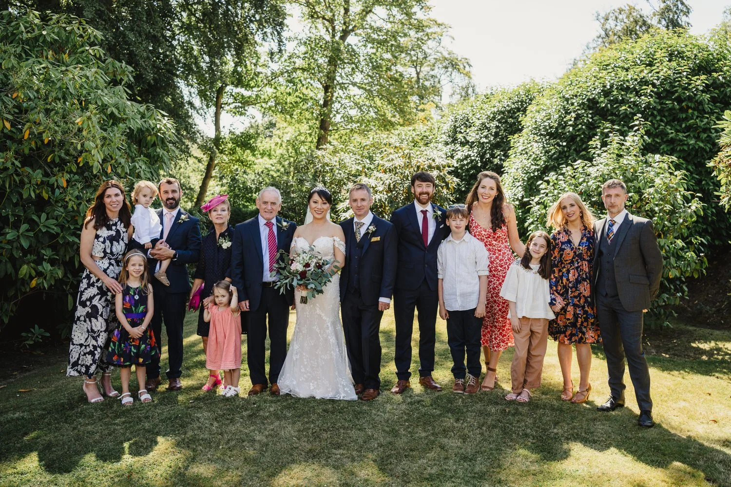  Anna and Mark’s beautiful outdoor summer wedding in Tullyveery House.  