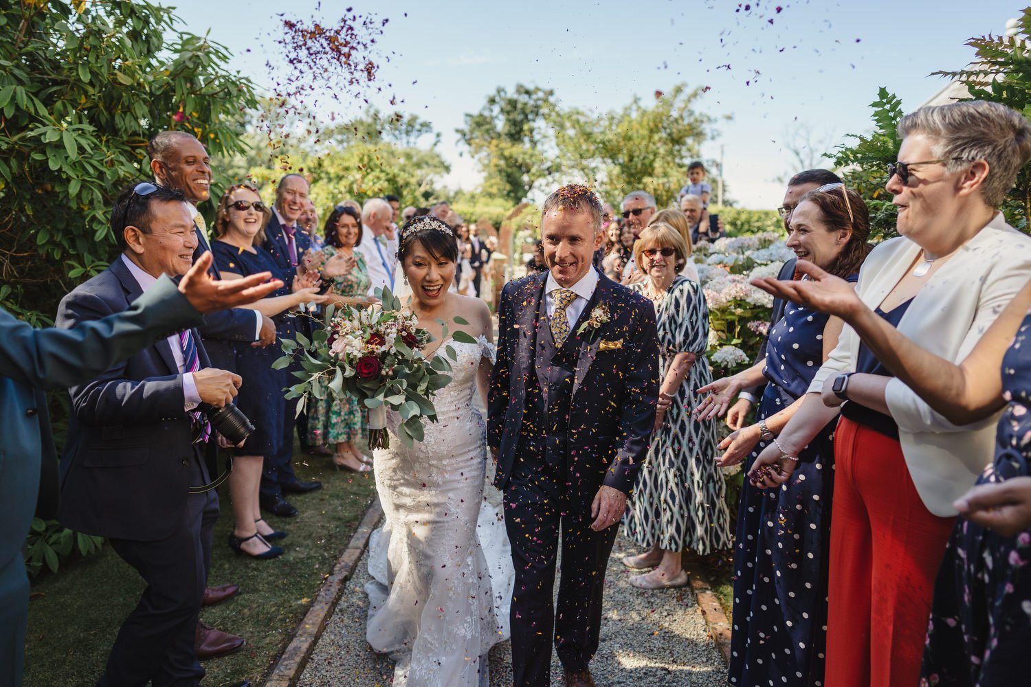  Anna and Mark’s beautiful outdoor summer wedding in Tullyveery House.  