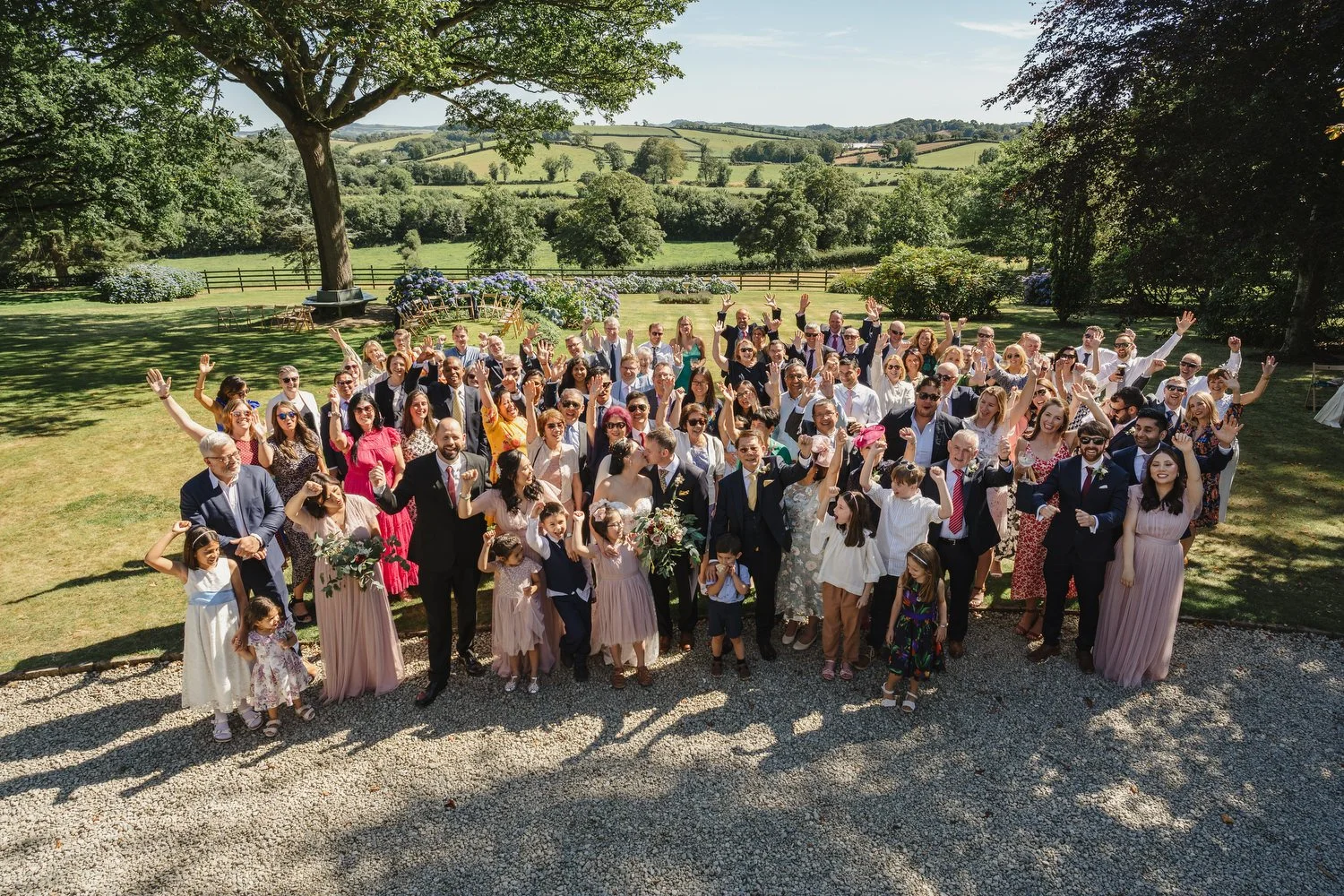  Anna and Mark’s beautiful outdoor summer wedding in Tullyveery House.  
