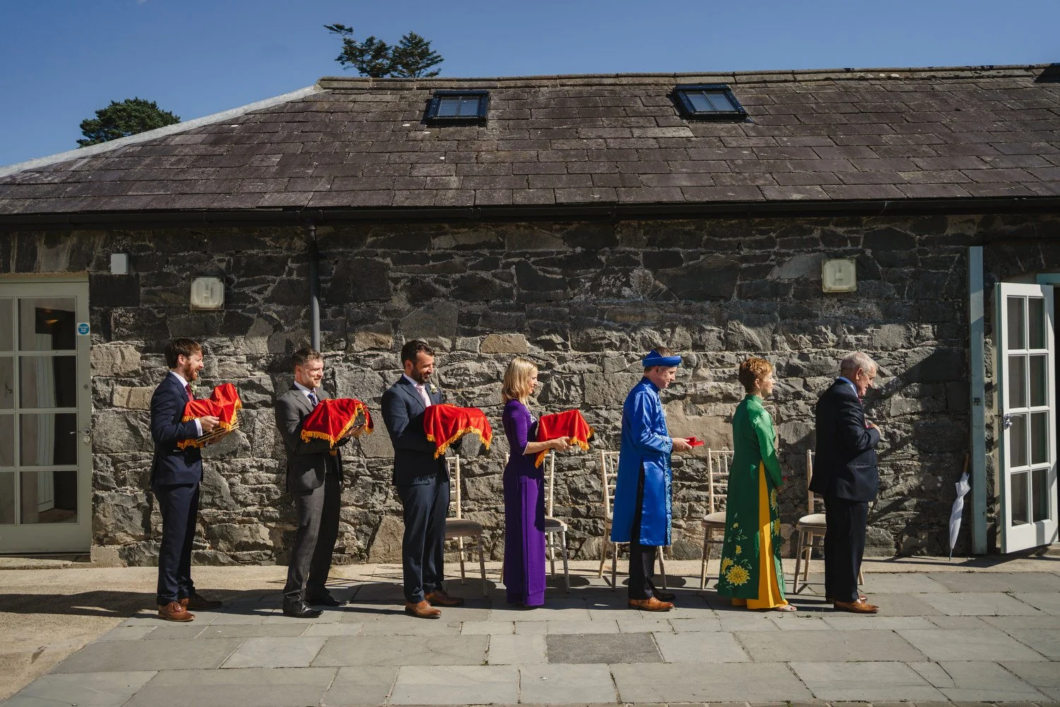  Anna and Mark’s beautiful outdoor summer wedding in Tullyveery House.  