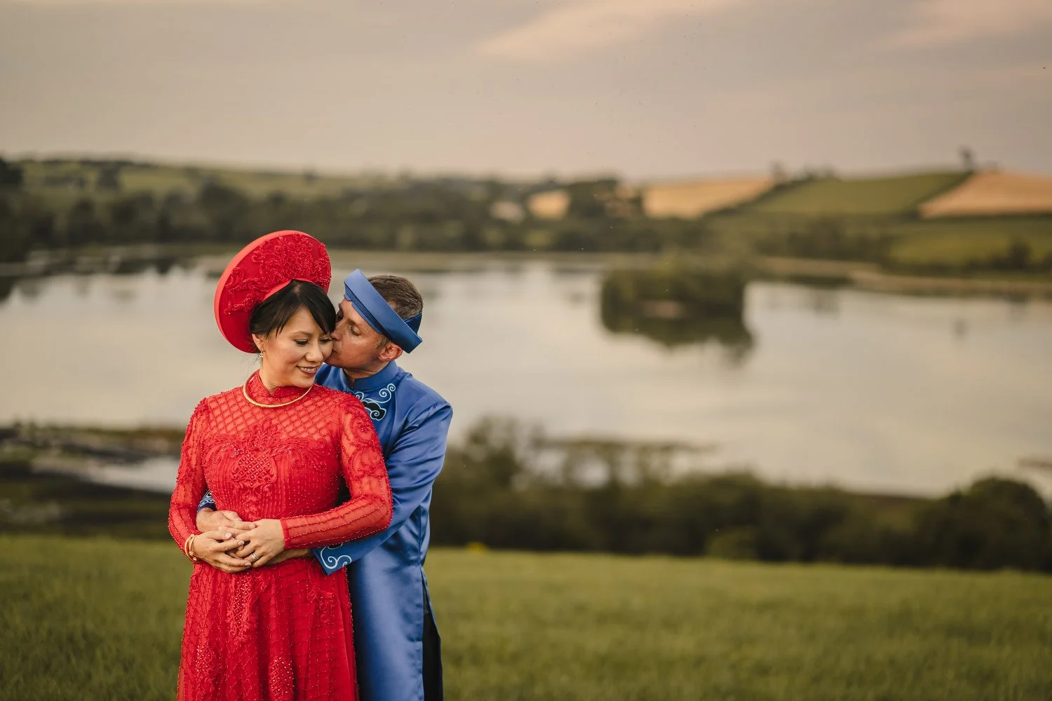  Anna and Mark’s beautiful outdoor summer wedding in Tullyveery House.  