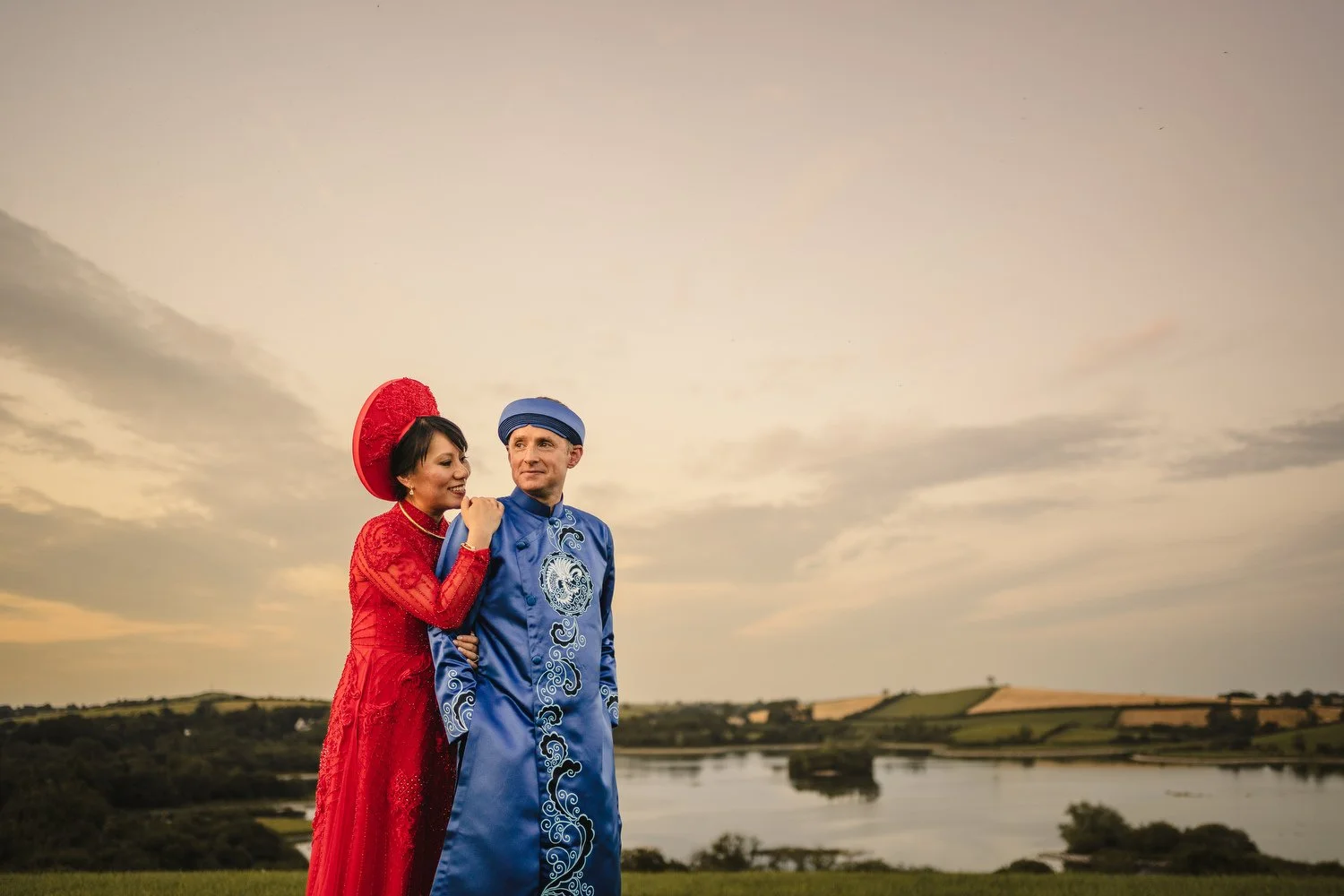  Anna and Mark’s beautiful outdoor summer wedding in Tullyveery House.  