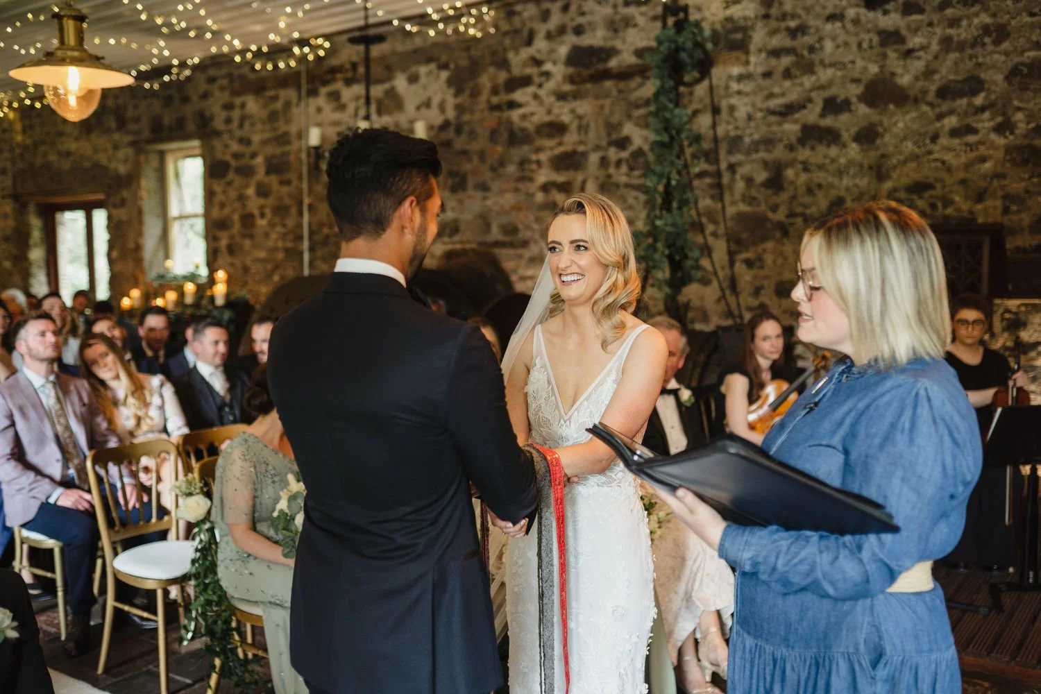  Emma Rose and Ambrish’s beautiful Humanist wedding at the Galgorm resort and Spa in Ballymena.   