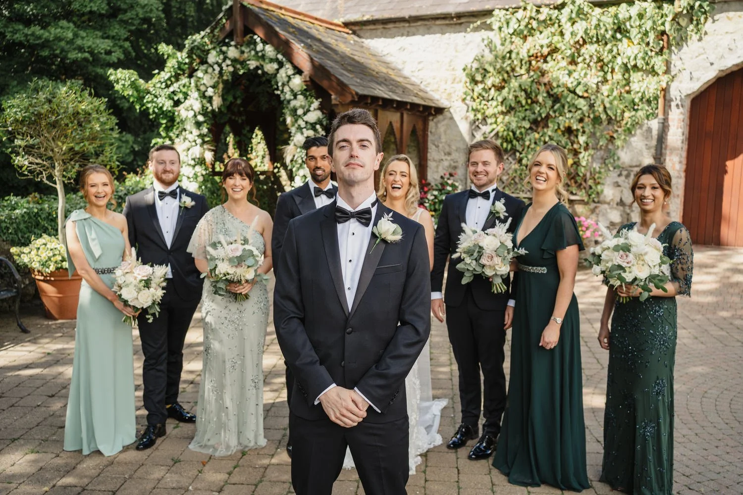  Emma Rose and Ambrish’s beautiful Humanist wedding at the Galgorm resort and Spa in Ballymena.   