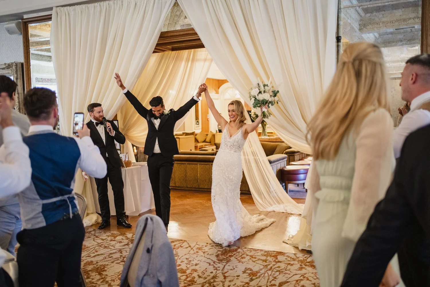  Emma Rose and Ambrish’s beautiful Humanist wedding at the Galgorm resort and Spa in Ballymena.   