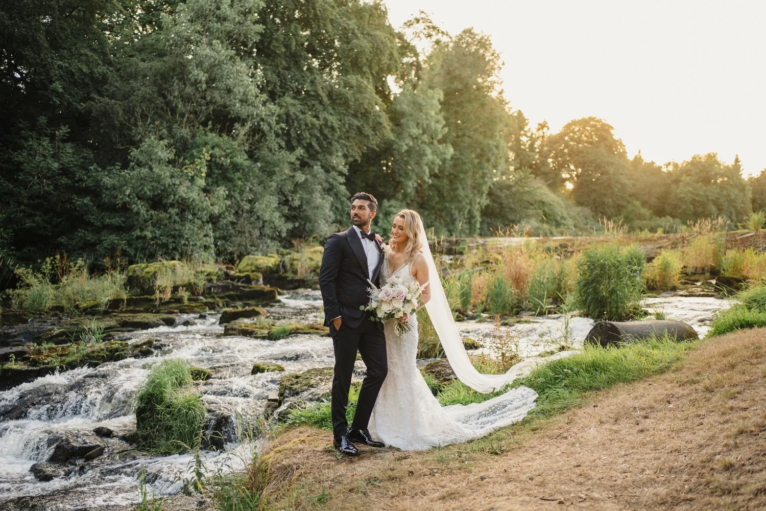  Emma Rose and Ambrish’s beautiful Humanist wedding at the Galgorm resort and Spa in Ballymena.   