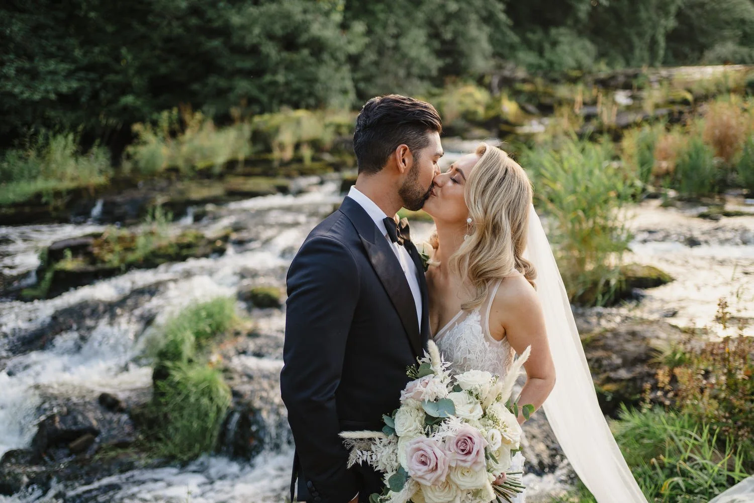  Emma Rose and Ambrish’s beautiful Humanist wedding at the Galgorm resort and Spa in Ballymena.   