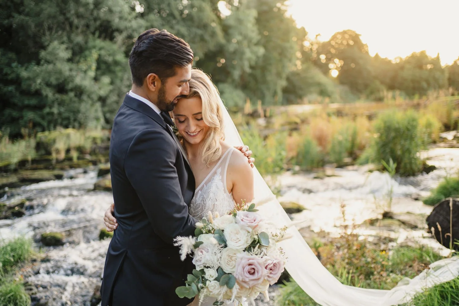  Emma Rose and Ambrish’s beautiful Humanist wedding at the Galgorm resort and Spa in Ballymena.   