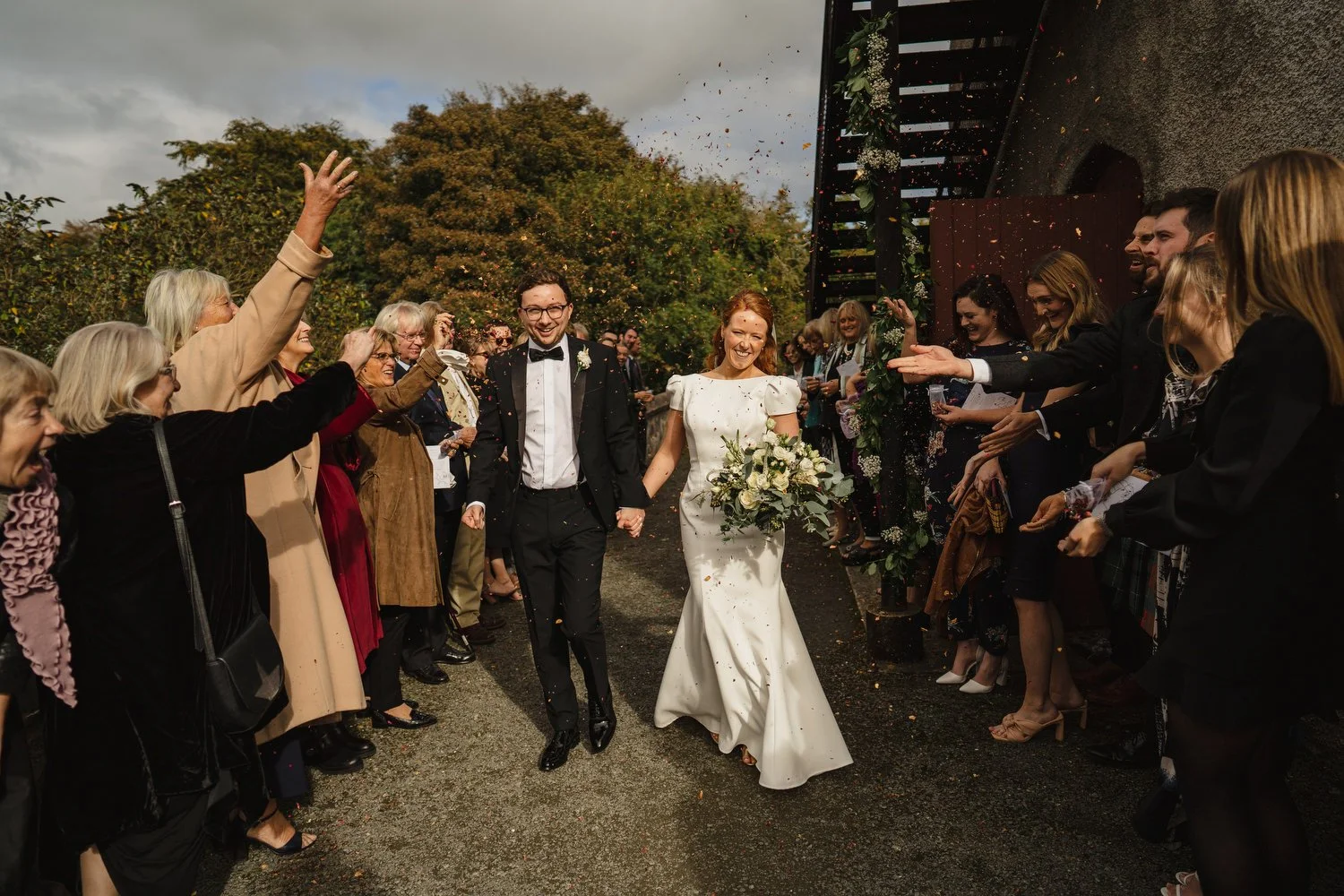  Anna and JoshÕs gorgeous Autumn wedding in Omagh Meeting House at Cultra, with photos afterwards in the Ulster Folk and Transport Museum. The reception was in Cultra House with sparklers, sax and shenanigans! 