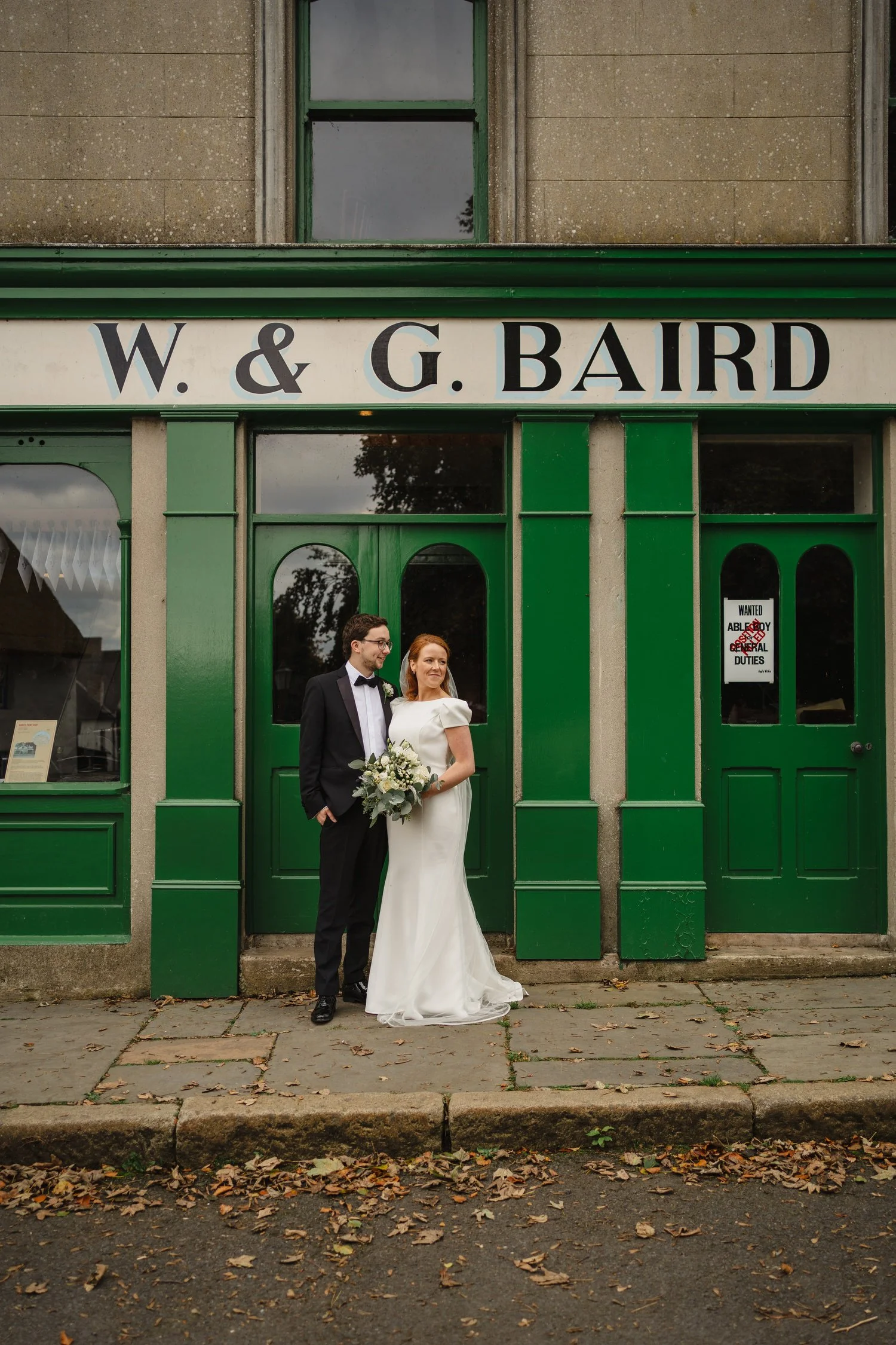  Anna and JoshÕs gorgeous Autumn wedding in Omagh Meeting House at Cultra, with photos afterwards in the Ulster Folk and Transport Museum. The reception was in Cultra House with sparklers, sax and shenanigans! 