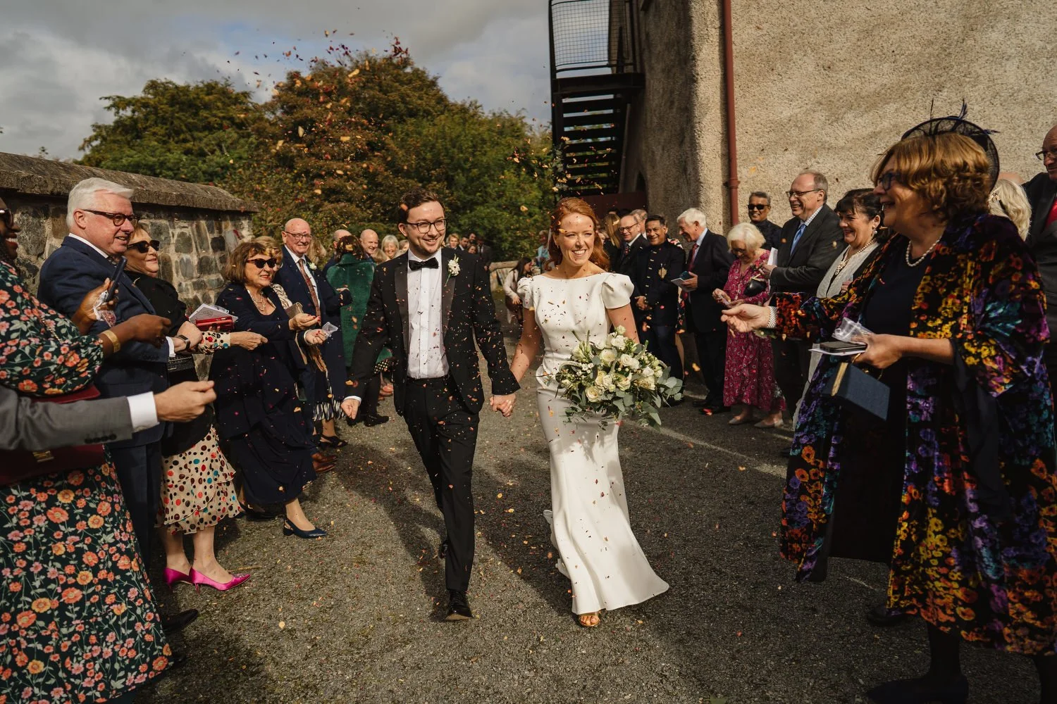  Anna and JoshÕs gorgeous Autumn wedding in Omagh Meeting House at Cultra, with photos afterwards in the Ulster Folk and Transport Museum. The reception was in Cultra House with sparklers, sax and shenanigans! 