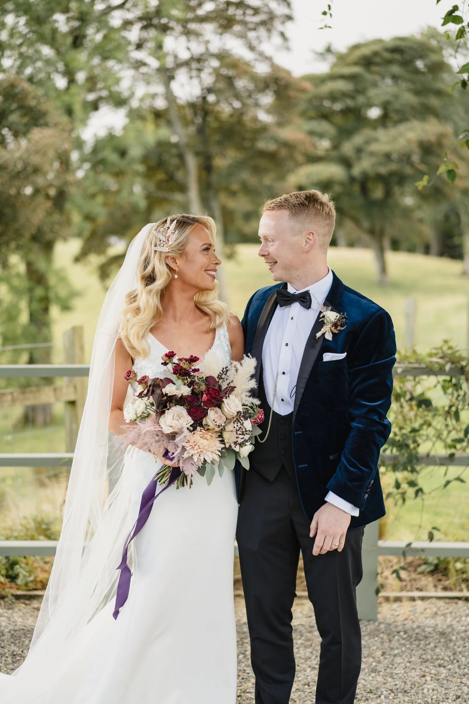  Claire and ChrisÕs gorgeous October wedding in the Carriage Rooms at Montalto estate.  The couple said their vows at the Good Shepherd Church in Belfast before travelling to Ballynahinch for their wedding reception in Montalto estate.  