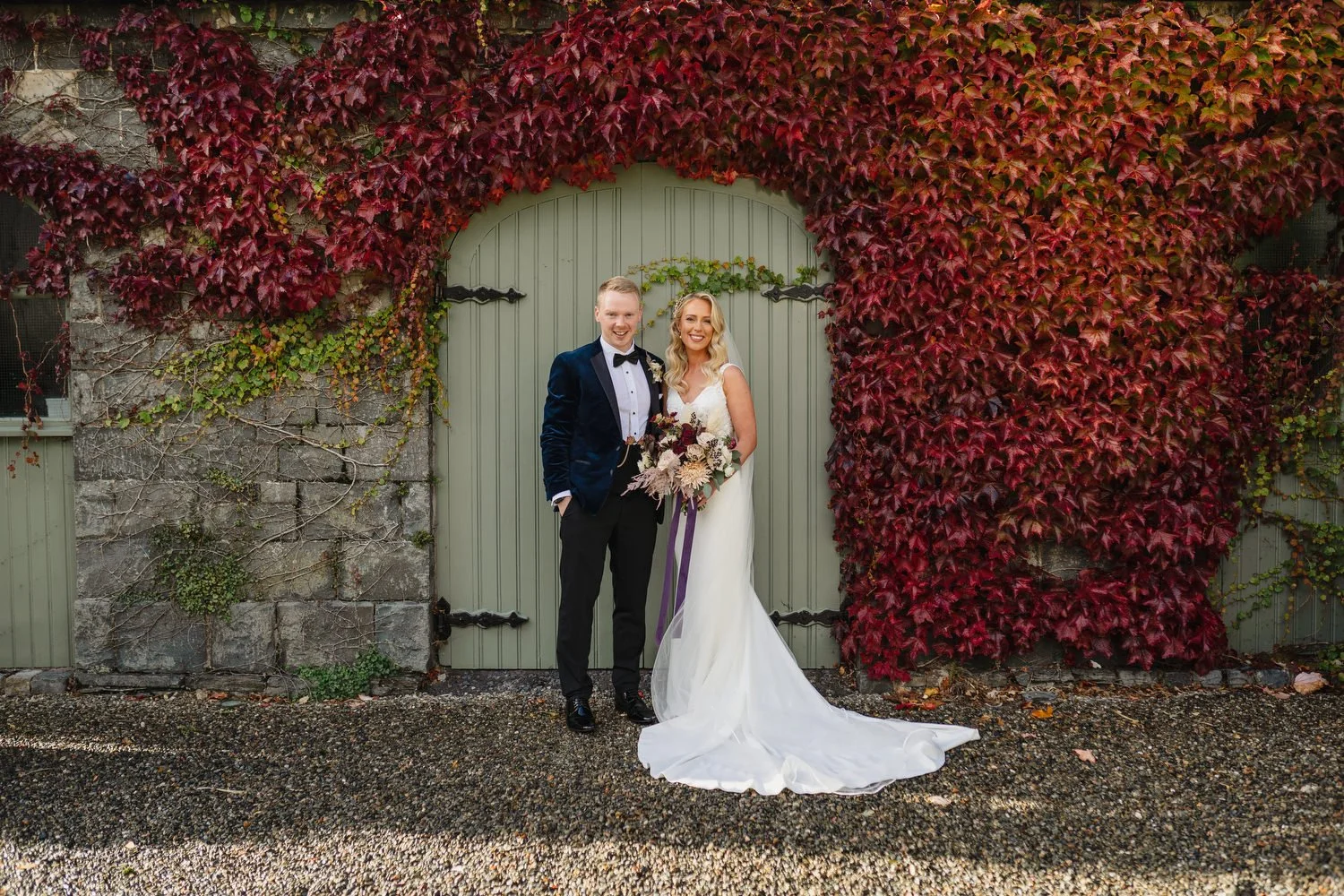  Claire and ChrisÕs gorgeous October wedding in the Carriage Rooms at Montalto estate.  The couple said their vows at the Good Shepherd Church in Belfast before travelling to Ballynahinch for their wedding reception in Montalto estate.  