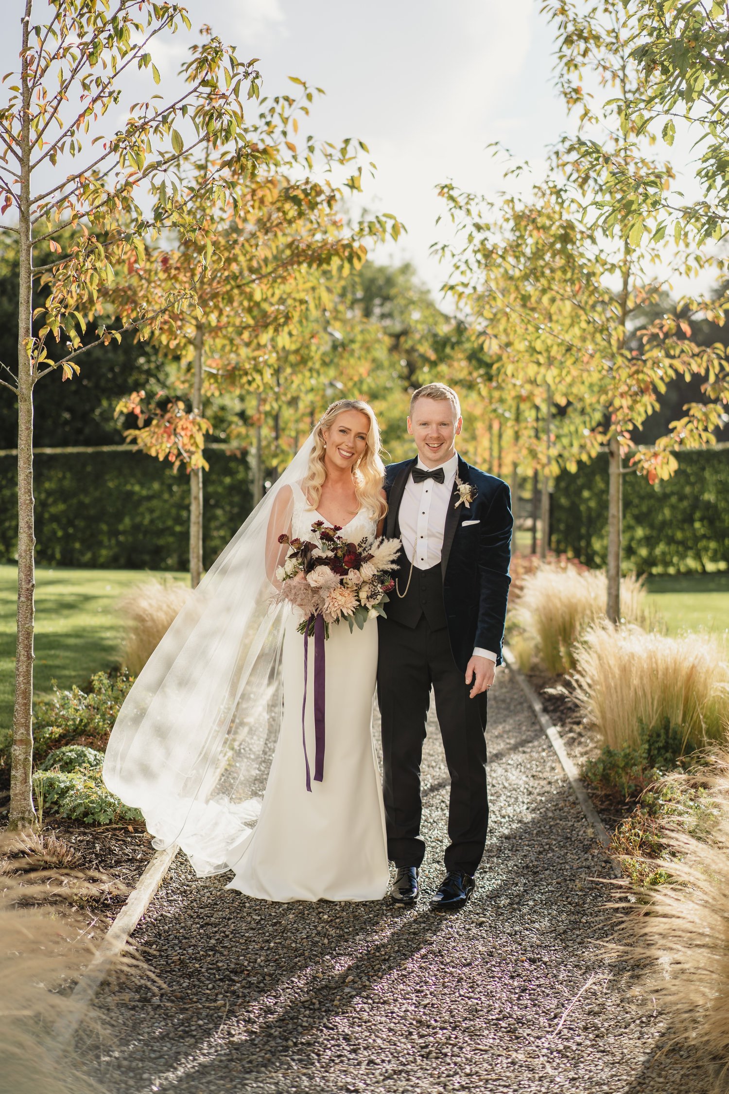  Claire and ChrisÕs gorgeous October wedding in the Carriage Rooms at Montalto estate.  The couple said their vows at the Good Shepherd Church in Belfast before travelling to Ballynahinch for their wedding reception in Montalto estate.  