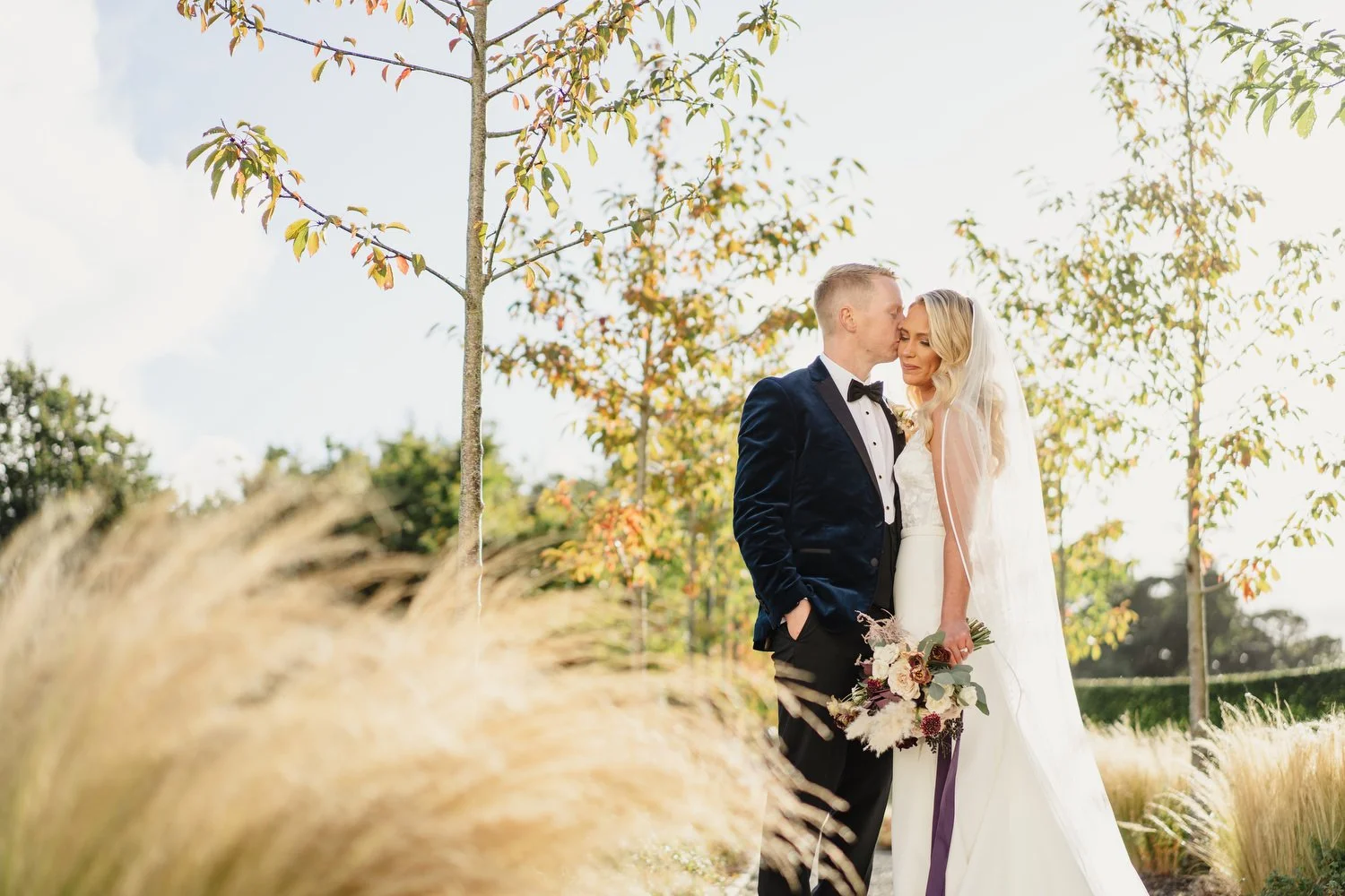  Claire and ChrisÕs gorgeous October wedding in the Carriage Rooms at Montalto estate.  The couple said their vows at the Good Shepherd Church in Belfast before travelling to Ballynahinch for their wedding reception in Montalto estate.  