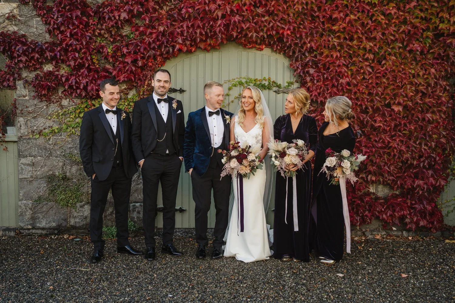  Claire and ChrisÕs gorgeous October wedding in the Carriage Rooms at Montalto estate.  The couple said their vows at the Good Shepherd Church in Belfast before travelling to Ballynahinch for their wedding reception in Montalto estate.  