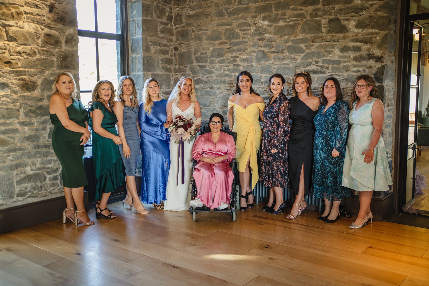  Claire and ChrisÕs gorgeous October wedding in the Carriage Rooms at Montalto estate.  The couple said their vows at the Good Shepherd Church in Belfast before travelling to Ballynahinch for their wedding reception in Montalto estate.  