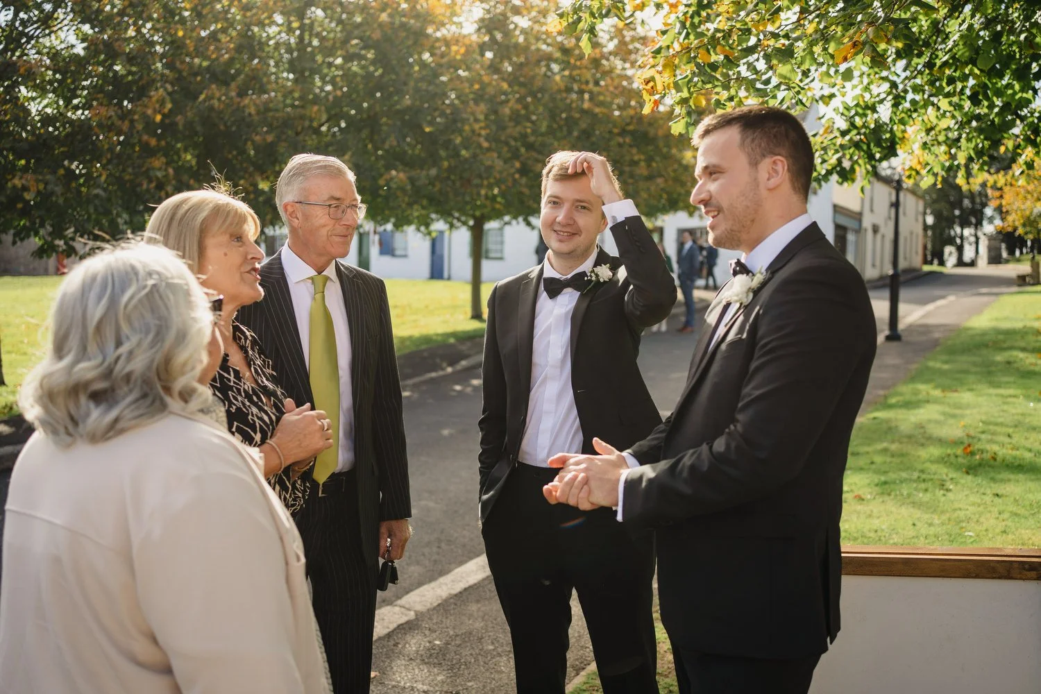  Anna and Josh’s gorgeous Autumn wedding in Omagh Meeting House at Cultra, with photos afterwards in the Ulster Folk and Transport Museum. The reception was in Cultra House with sparklers, sax and shenanigans! 