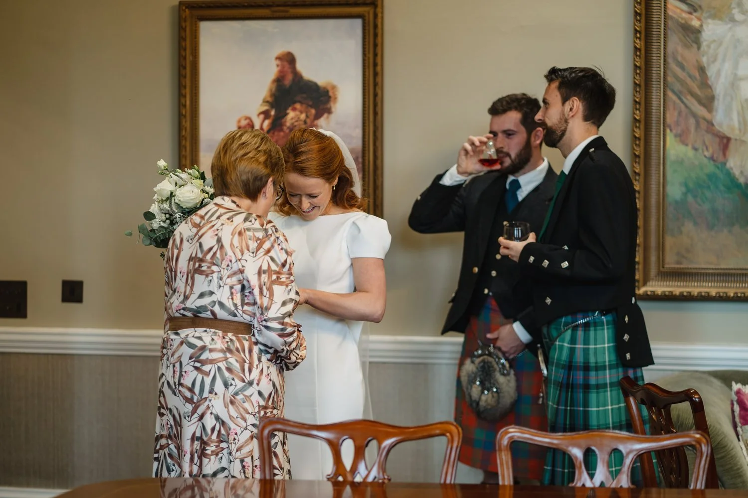  Anna and Josh’s gorgeous Autumn wedding in Omagh Meeting House at Cultra, with photos afterwards in the Ulster Folk and Transport Museum. The reception was in Cultra House with sparklers, sax and shenanigans! 