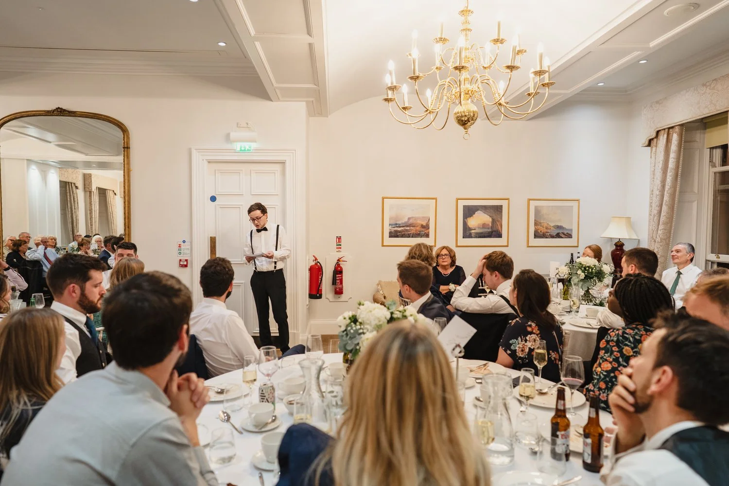  Anna and Josh’s gorgeous Autumn wedding in Omagh Meeting House at Cultra, with photos afterwards in the Ulster Folk and Transport Museum. The reception was in Cultra House with sparklers, sax and shenanigans! 