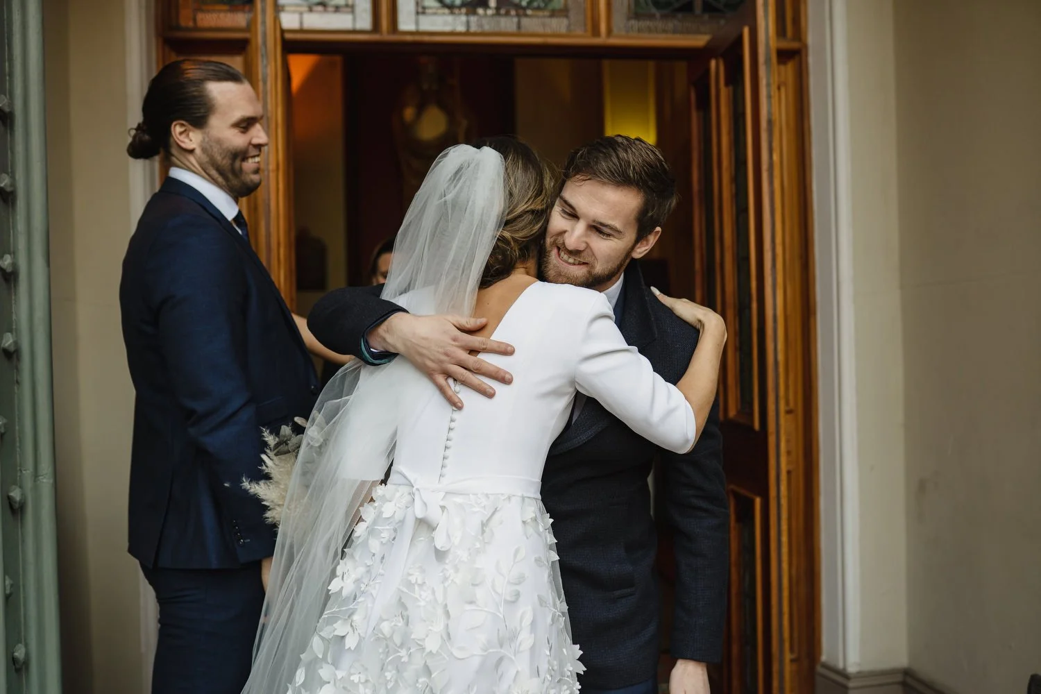  Laura and Matthews wedding in the Muddler’s Club restaurant in Belfast’s Cathedral Quarter. The couple got ready in the Hilton hotel before heading to St.Malachy’s church for their ceremony. Afterwards, we took photos around Cathedral Quarter before