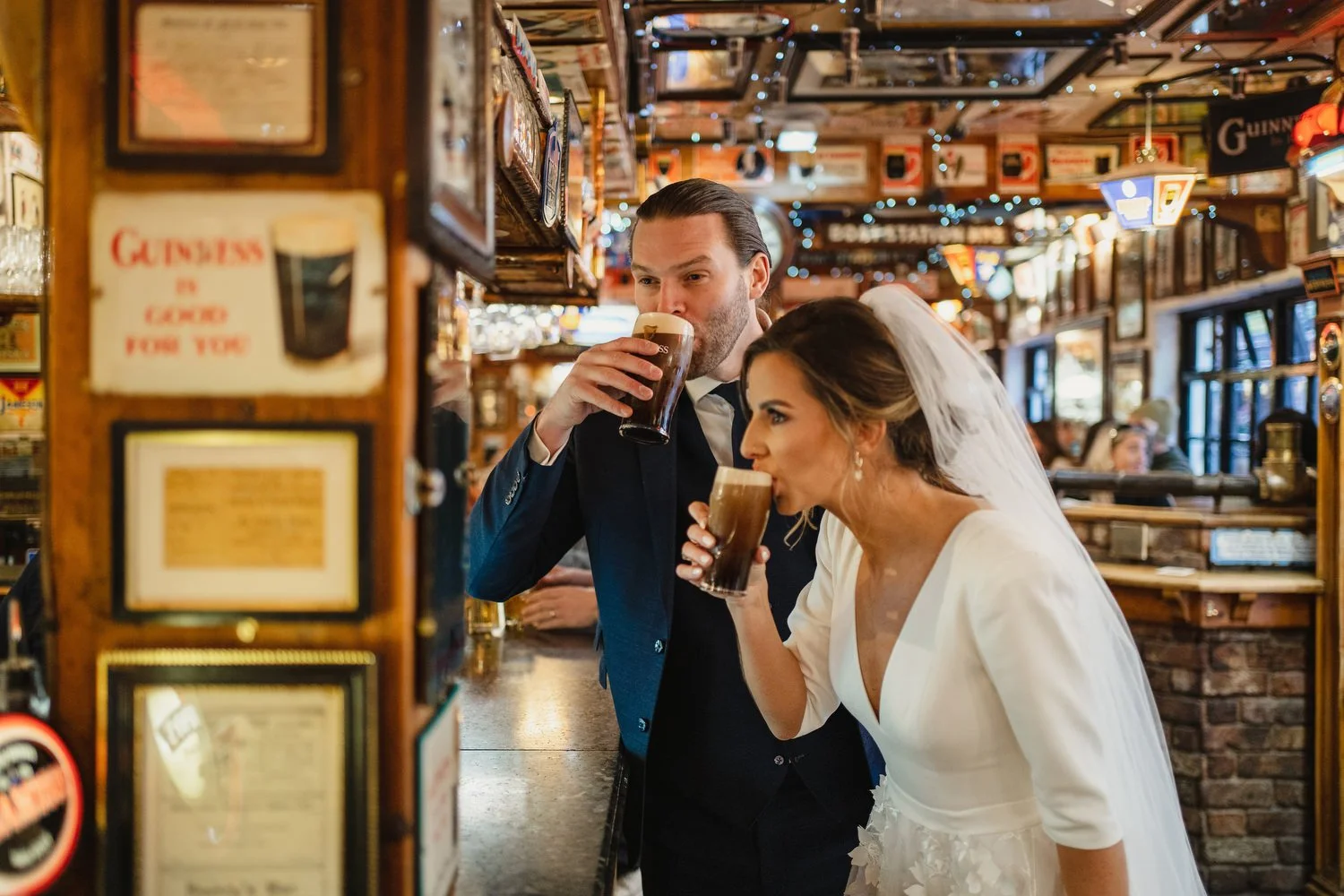 Laura and Matthews wedding in the Muddler’s Club restaurant in Belfast’s Cathedral Quarter. The couple got ready in the Hilton hotel before heading to St.Malachy’s church for their ceremony. Afterwards, we took photos around Cathedral Quarter before