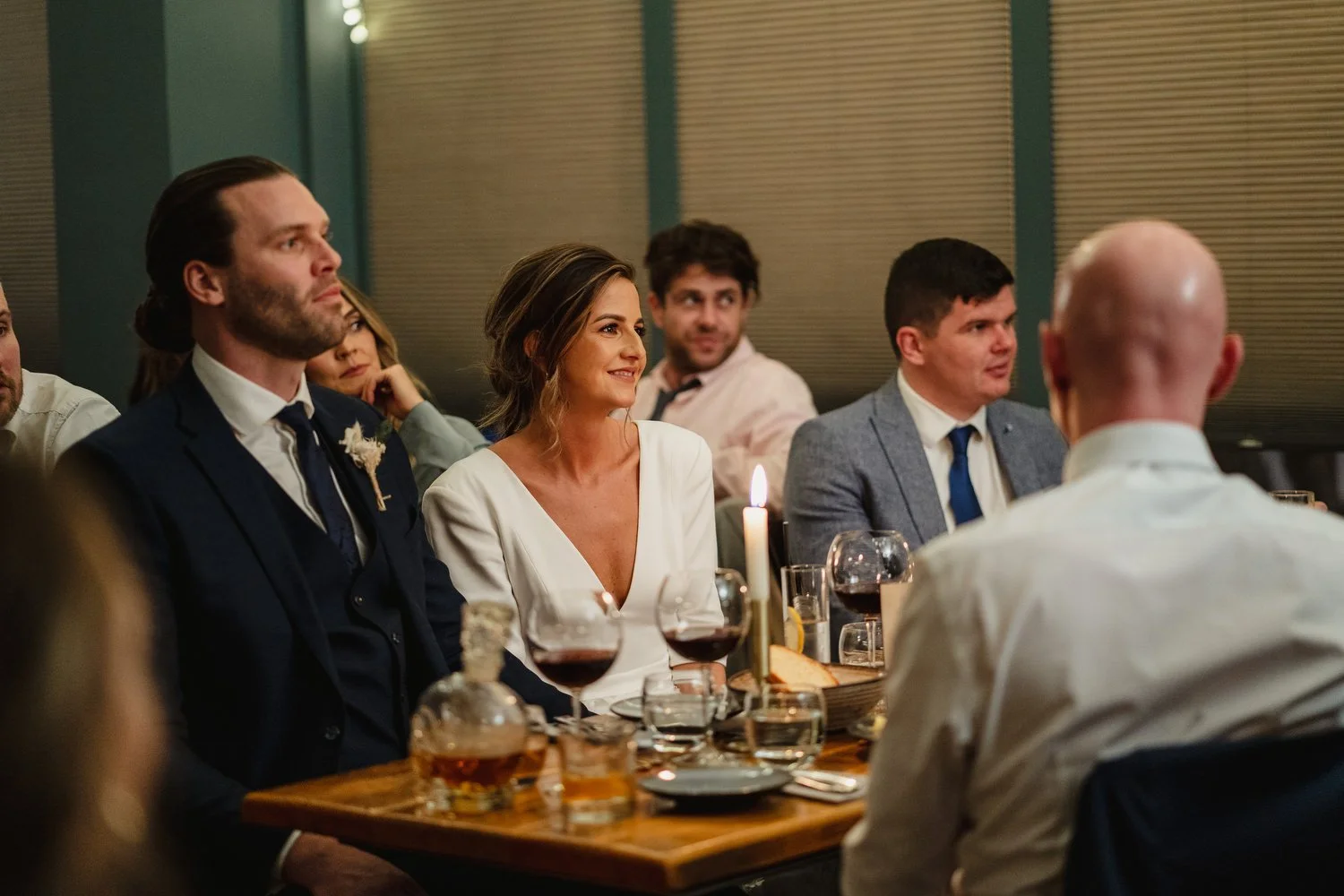  Laura and Matthews wedding in the Muddler’s Club restaurant in Belfast’s Cathedral Quarter. The couple got ready in the Hilton hotel before heading to St.Malachy’s church for their ceremony. Afterwards, we took photos around Cathedral Quarter before