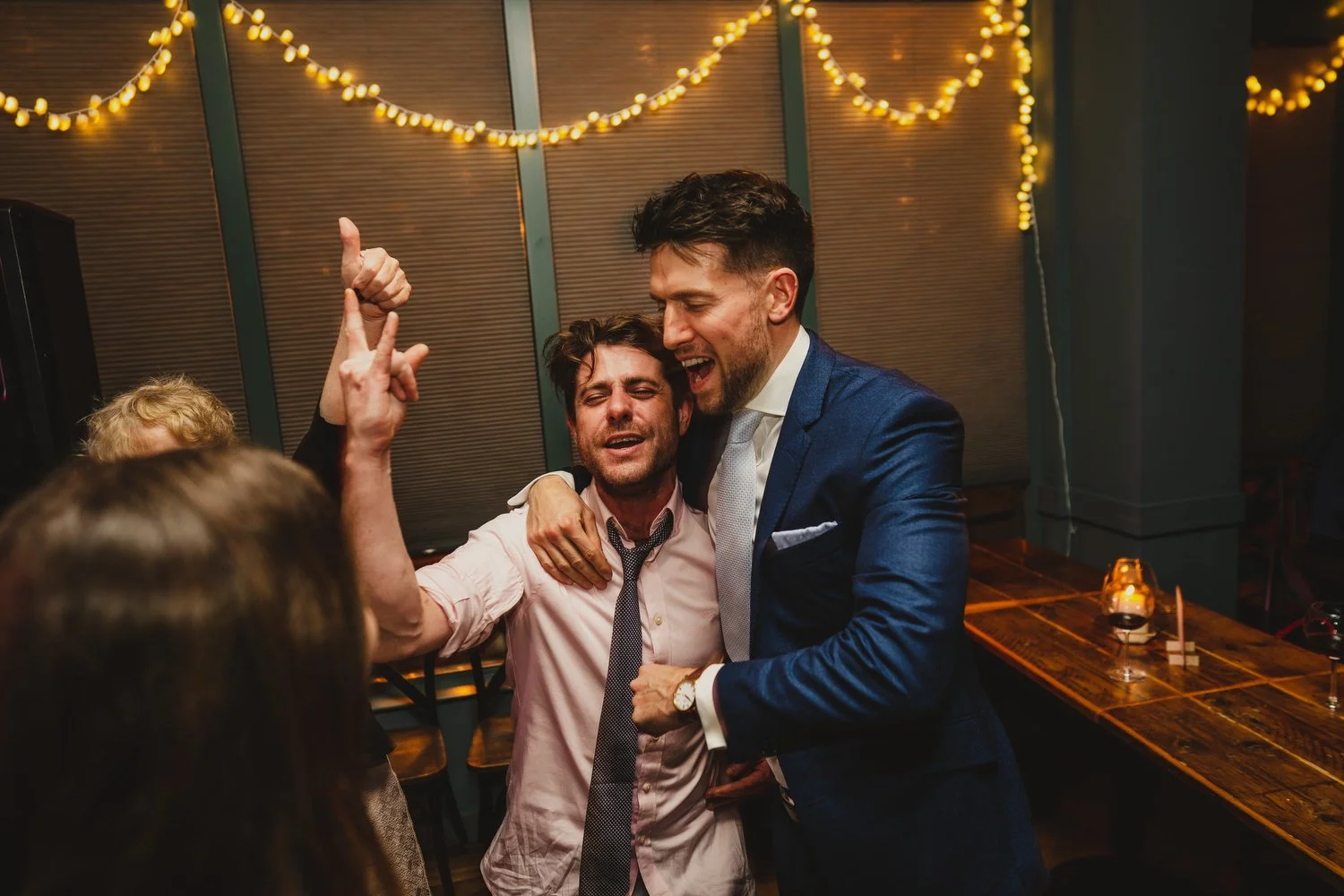  Laura and Matthews wedding in the Muddler’s Club restaurant in Belfast’s Cathedral Quarter. The couple got ready in the Hilton hotel before heading to St.Malachy’s church for their ceremony. Afterwards, we took photos around Cathedral Quarter before