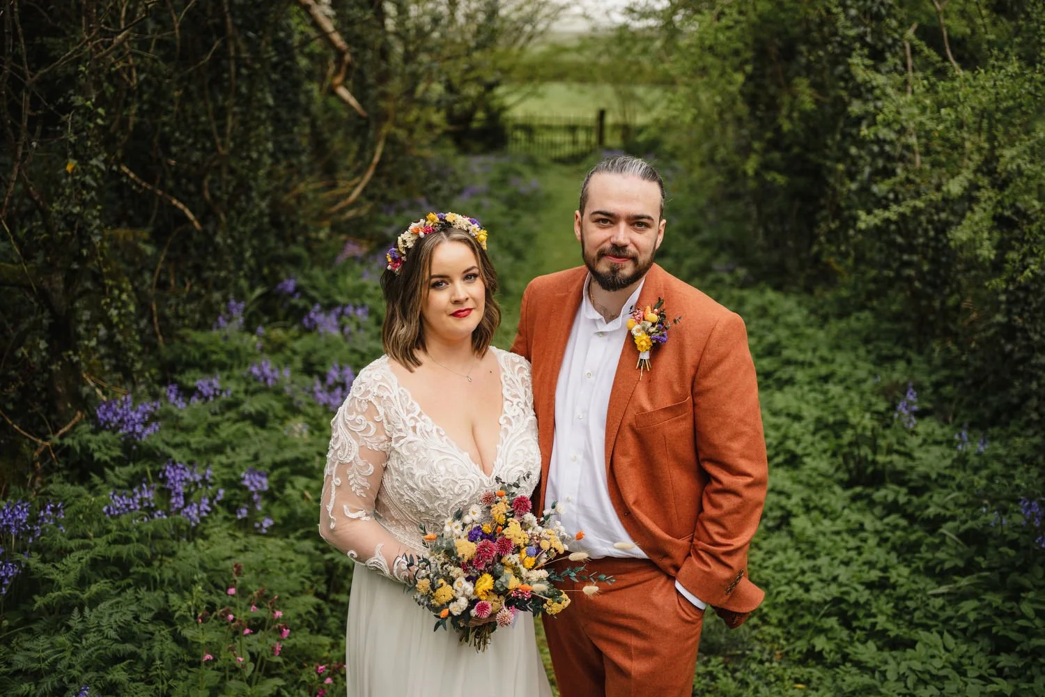  Sarah Dynan and Ciaran Madden’s humanist wedding in Limepark cottages in Armoy, County Antrim. 