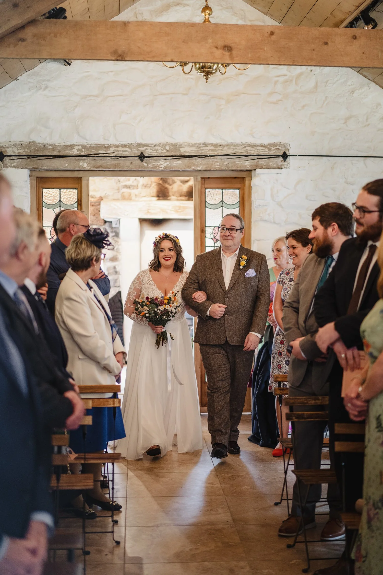 Sarah Dynan and Ciaran Madden’s humanist wedding in Limepark cottages in Armoy, County Antrim. 