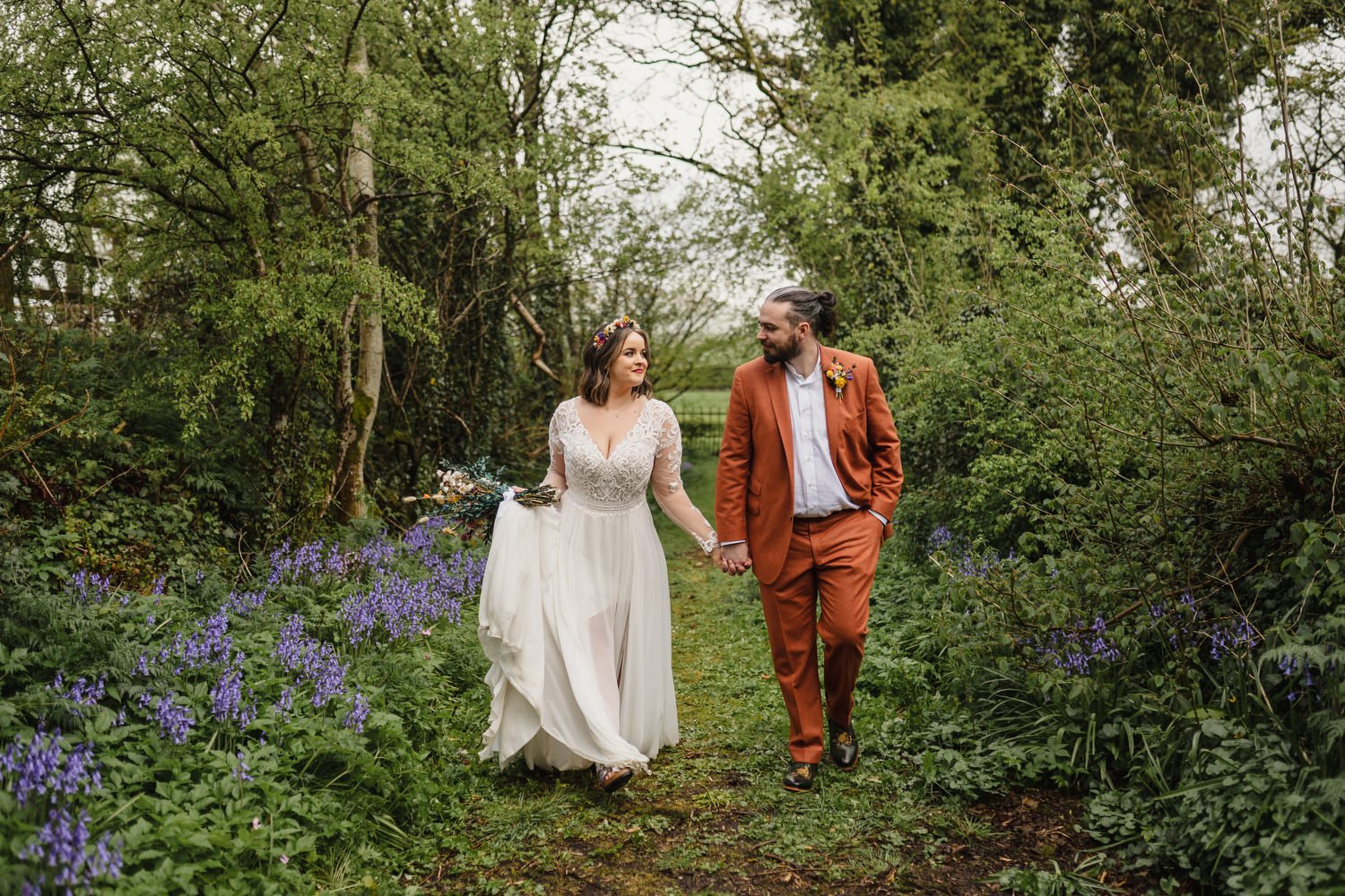  Sarah Dynan and Ciaran Madden’s humanist wedding in Limepark cottages in Armoy, County Antrim. 