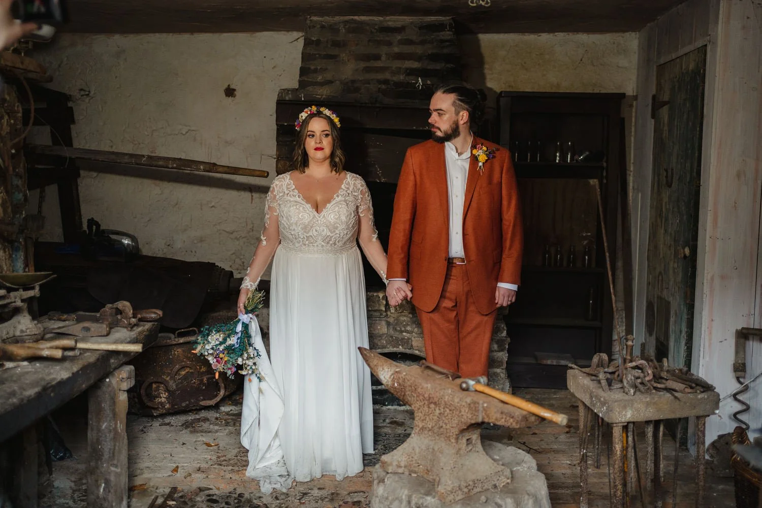  Sarah Dynan and Ciaran Madden’s humanist wedding in Limepark cottages in Armoy, County Antrim. 