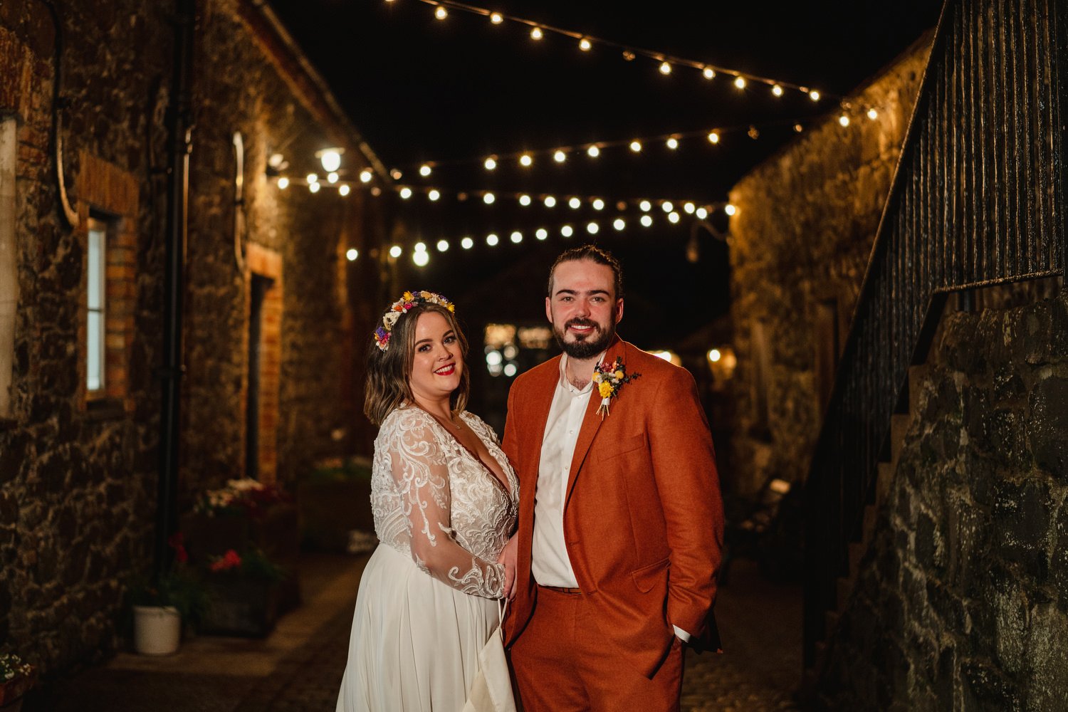 Sarah Dynan and Ciaran Madden’s humanist wedding in Limepark cottages in Armoy, County Antrim. 