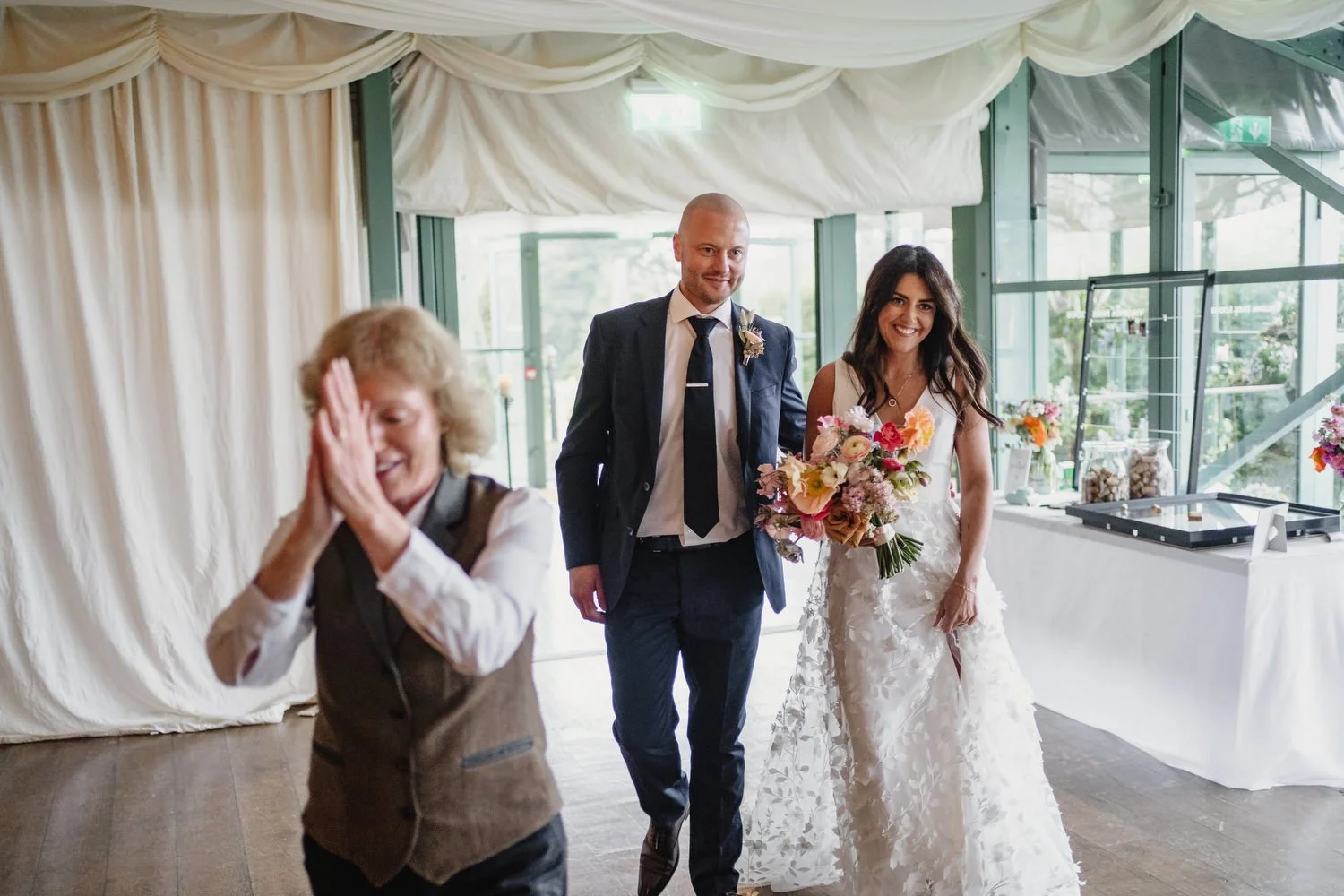  Cara and Ashley French from French Village in Belfast’s Wedding in Virginia Park Lodge in Cavan 